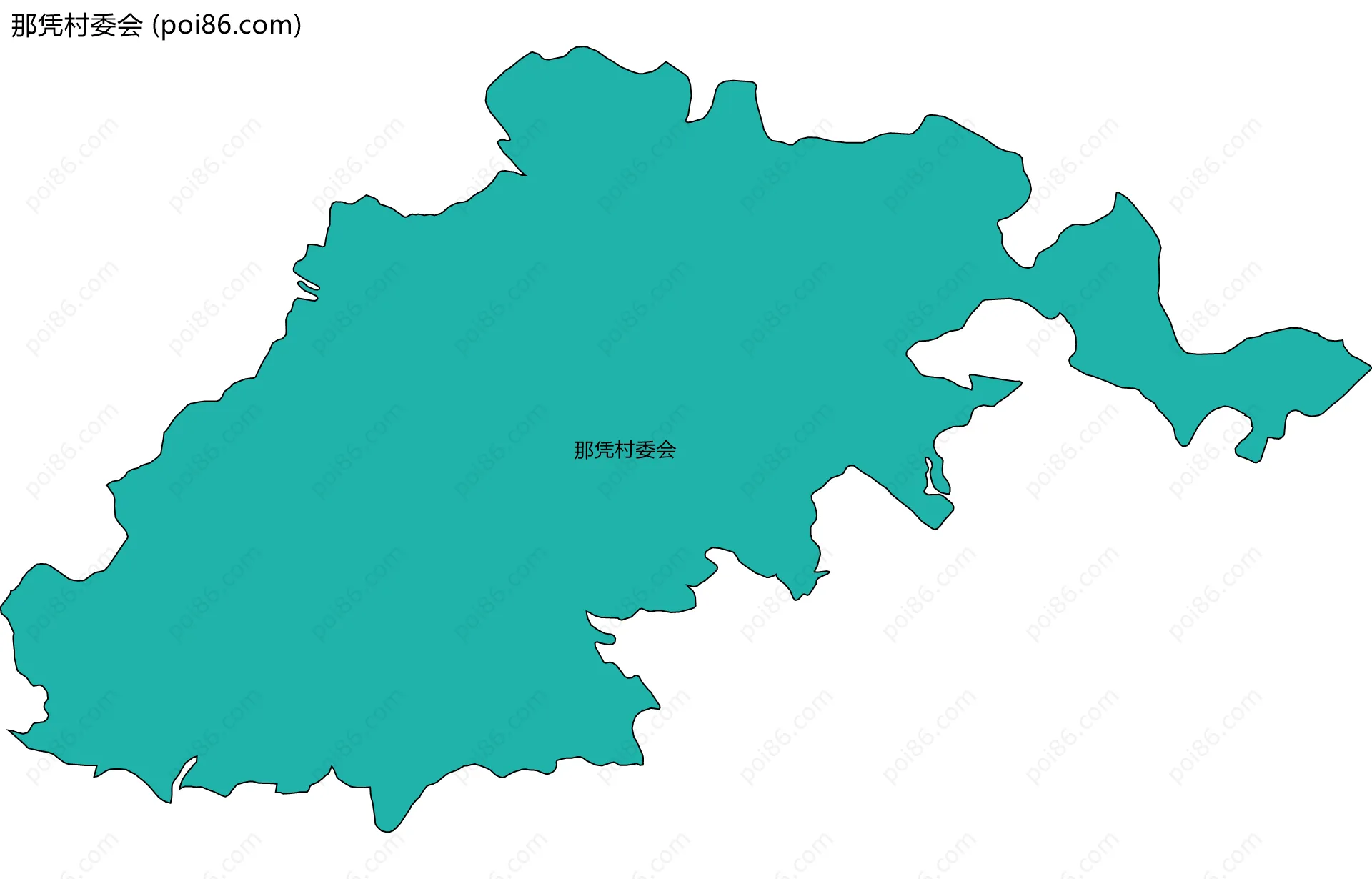 那凭村委会边界地图