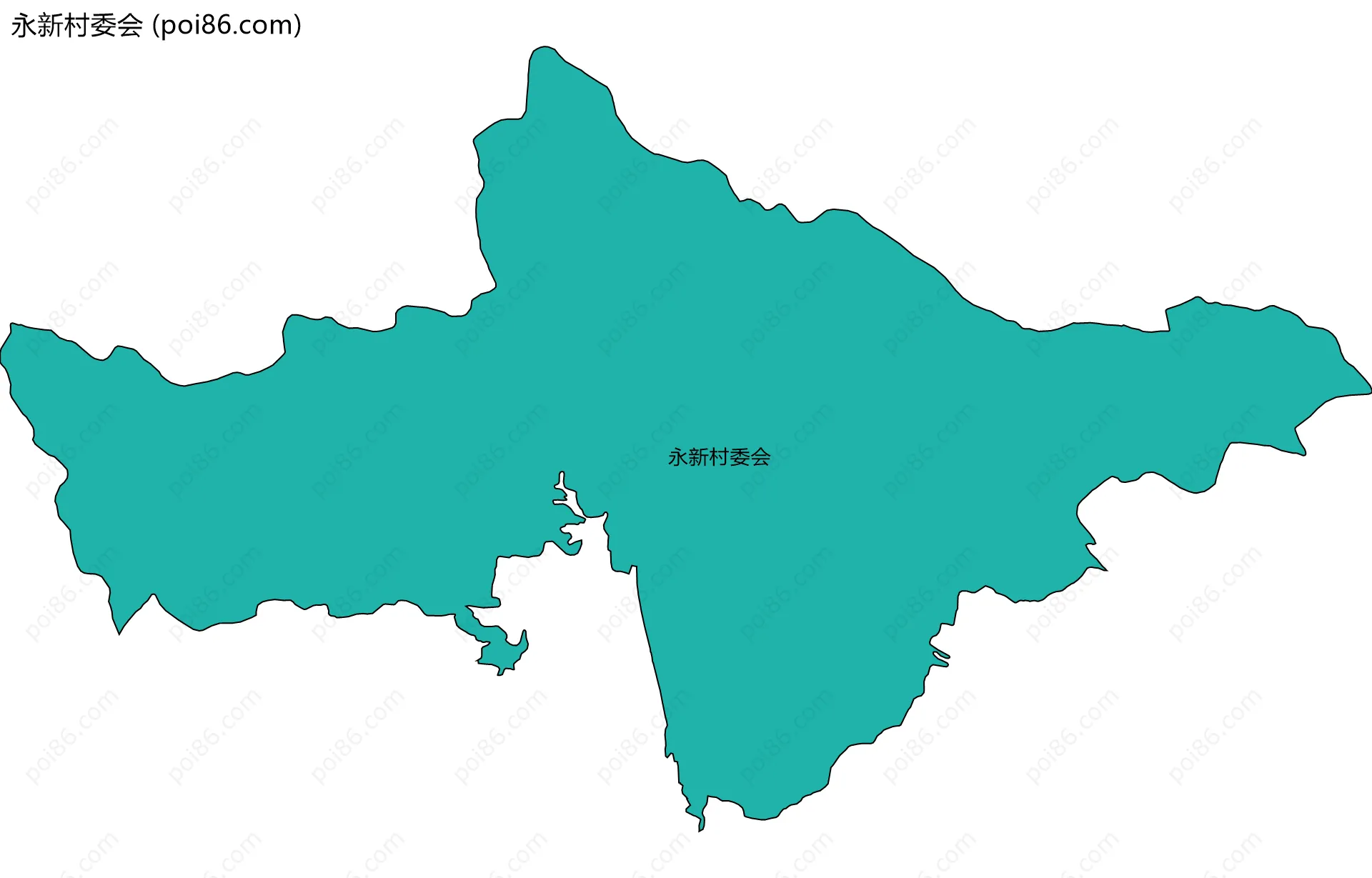 永新村委会边界地图