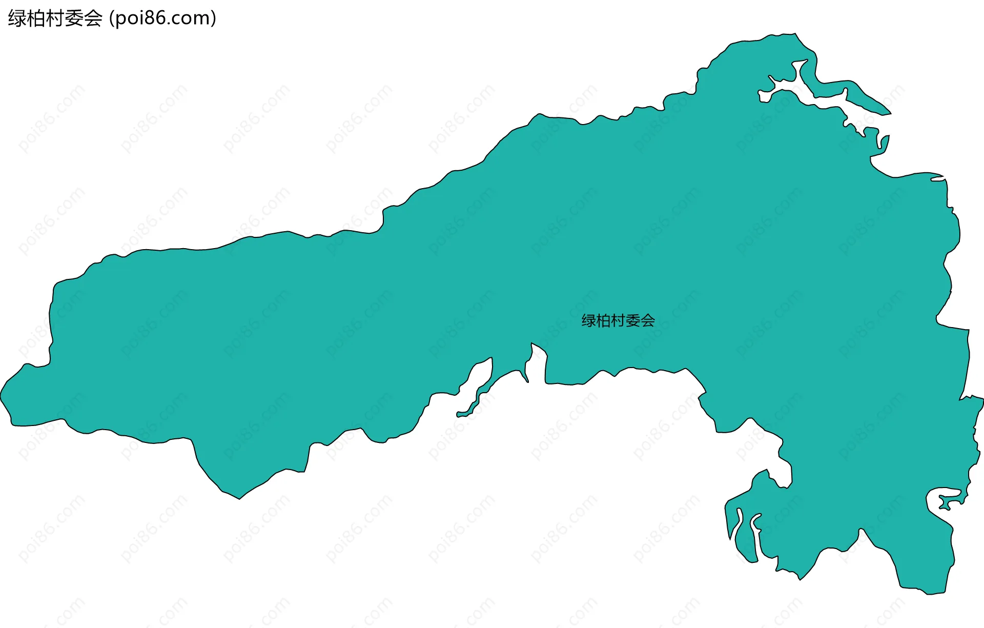 绿柏村委会边界地图