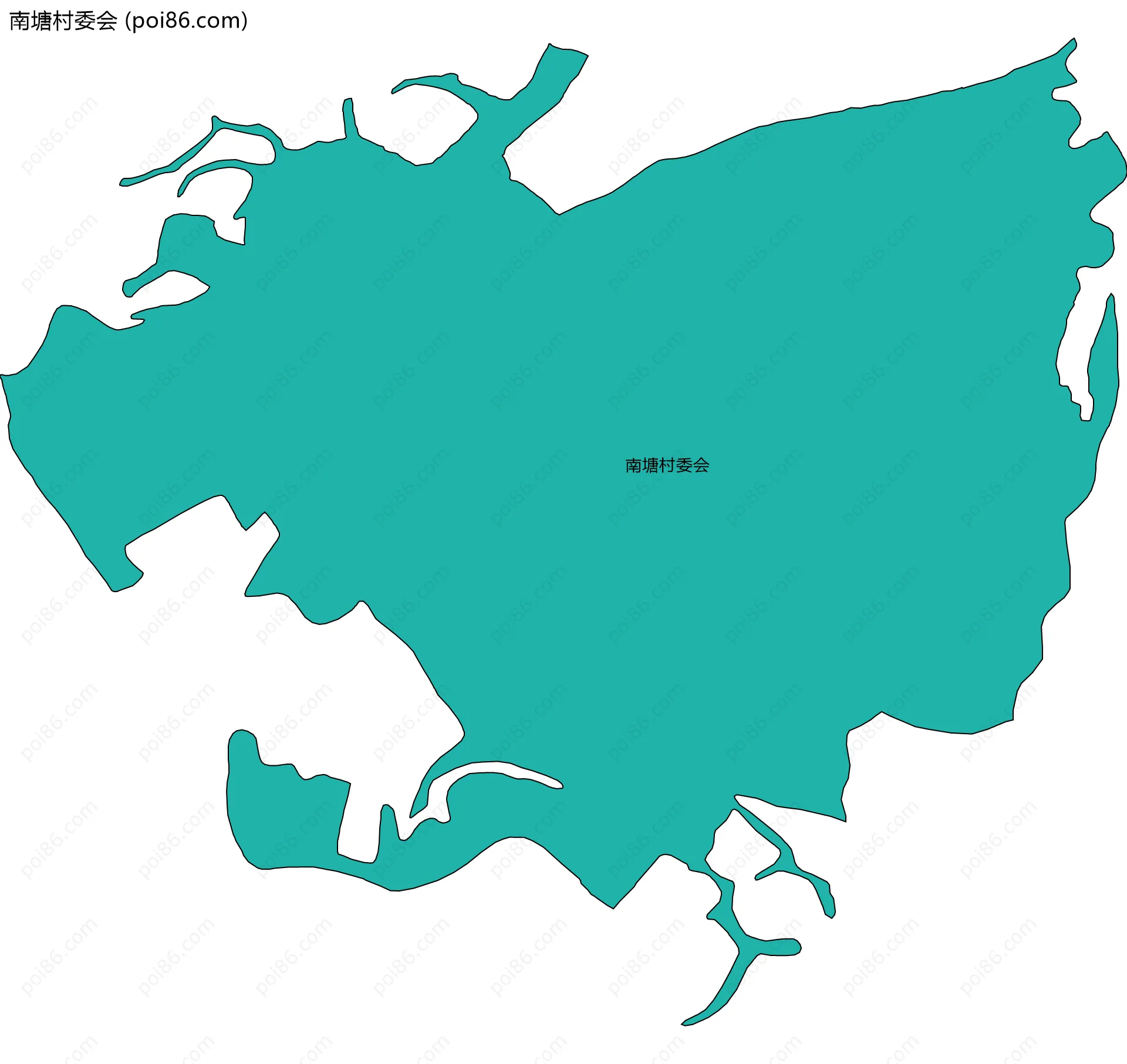 南塘村委会边界地图
