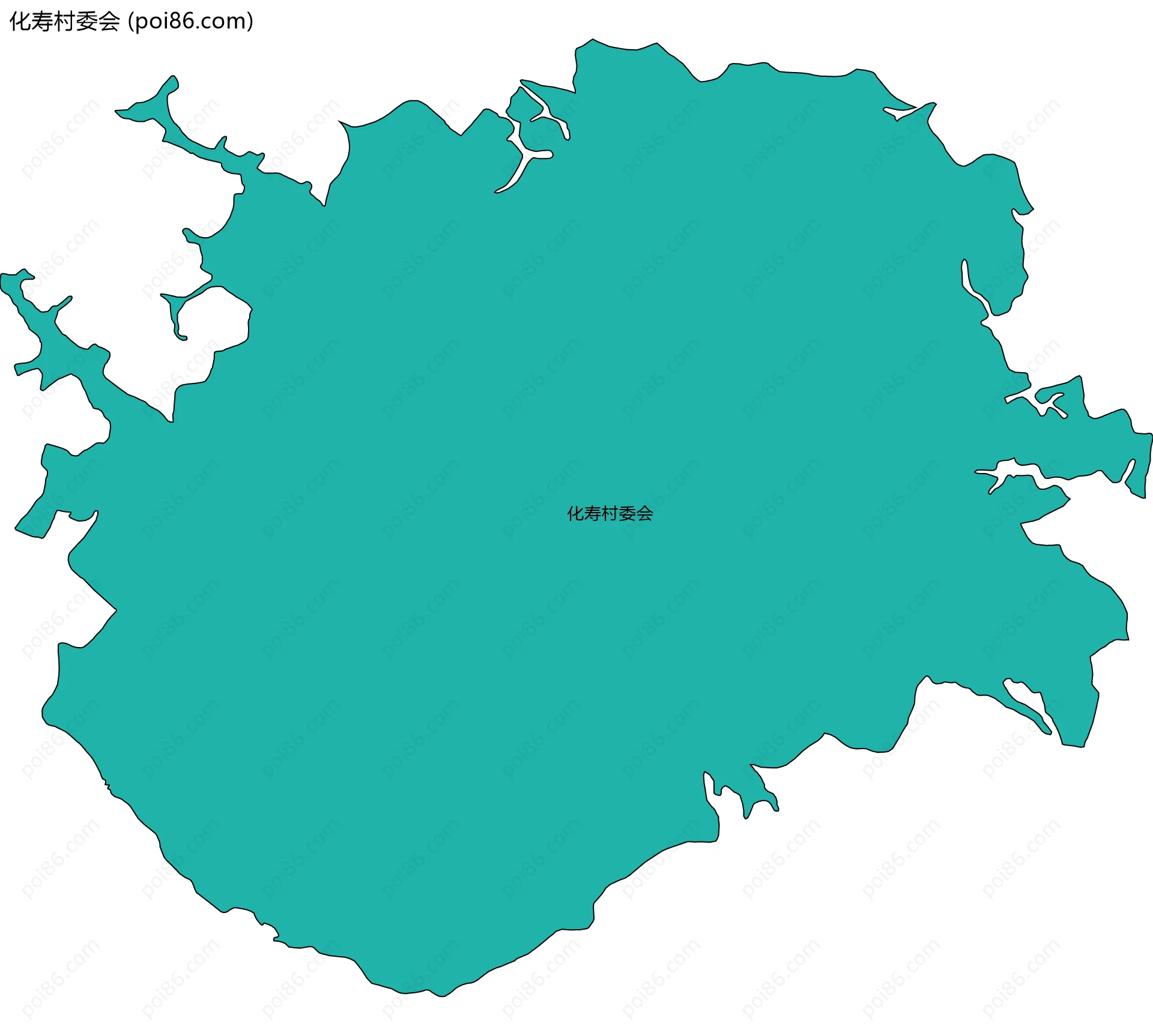 化寿村委会边界地图