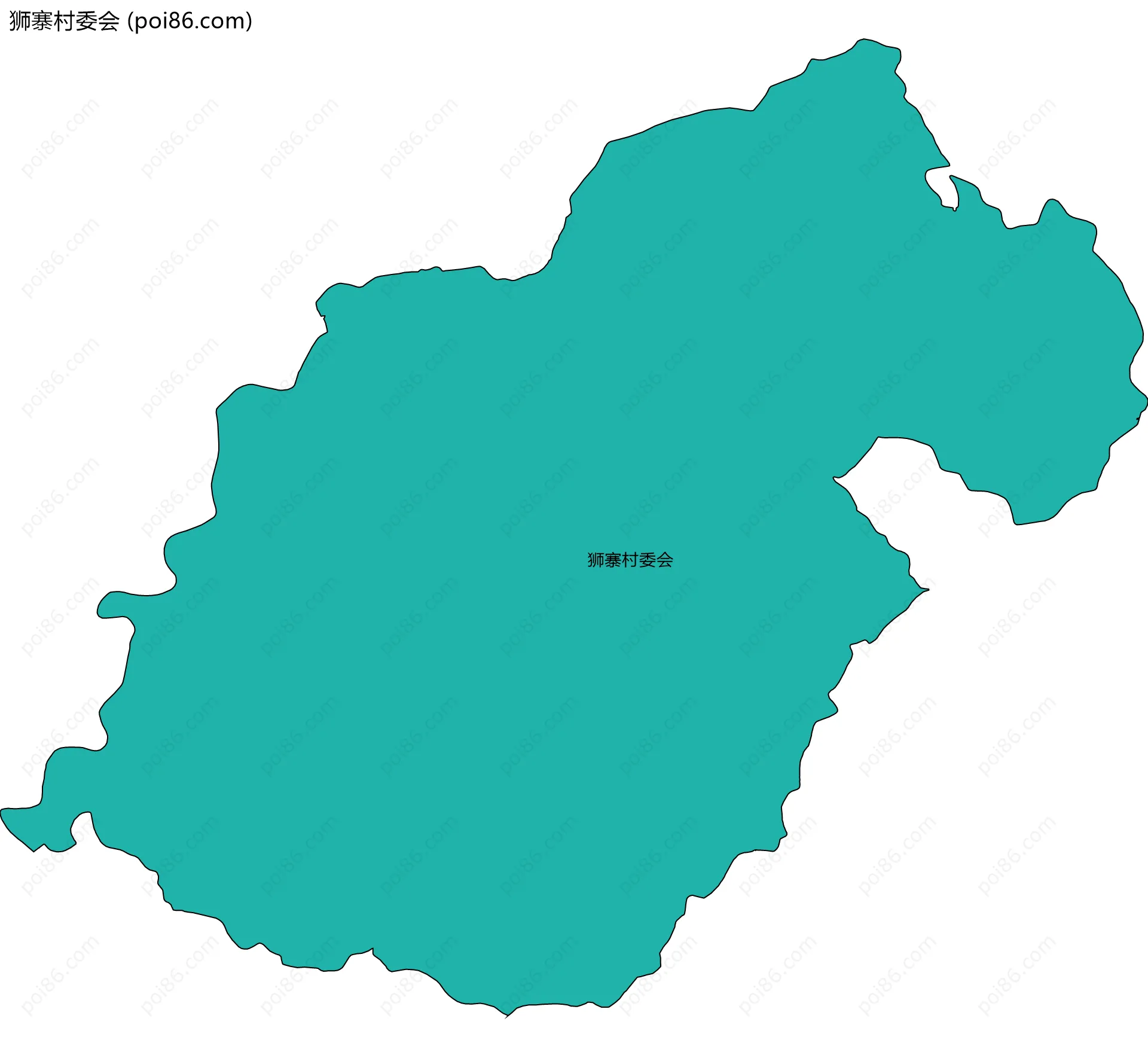 狮寨村委会边界地图