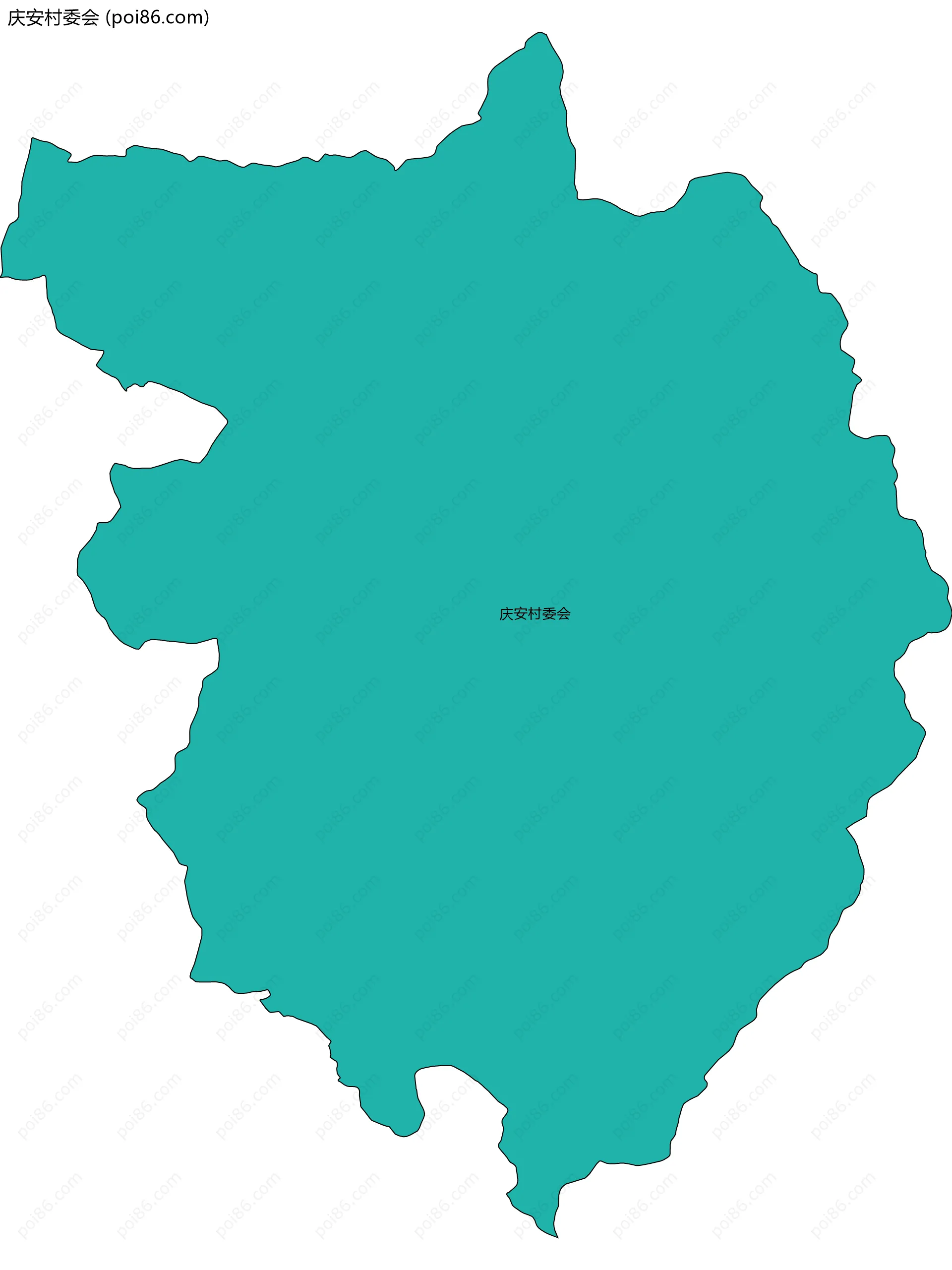 庆安村委会边界地图
