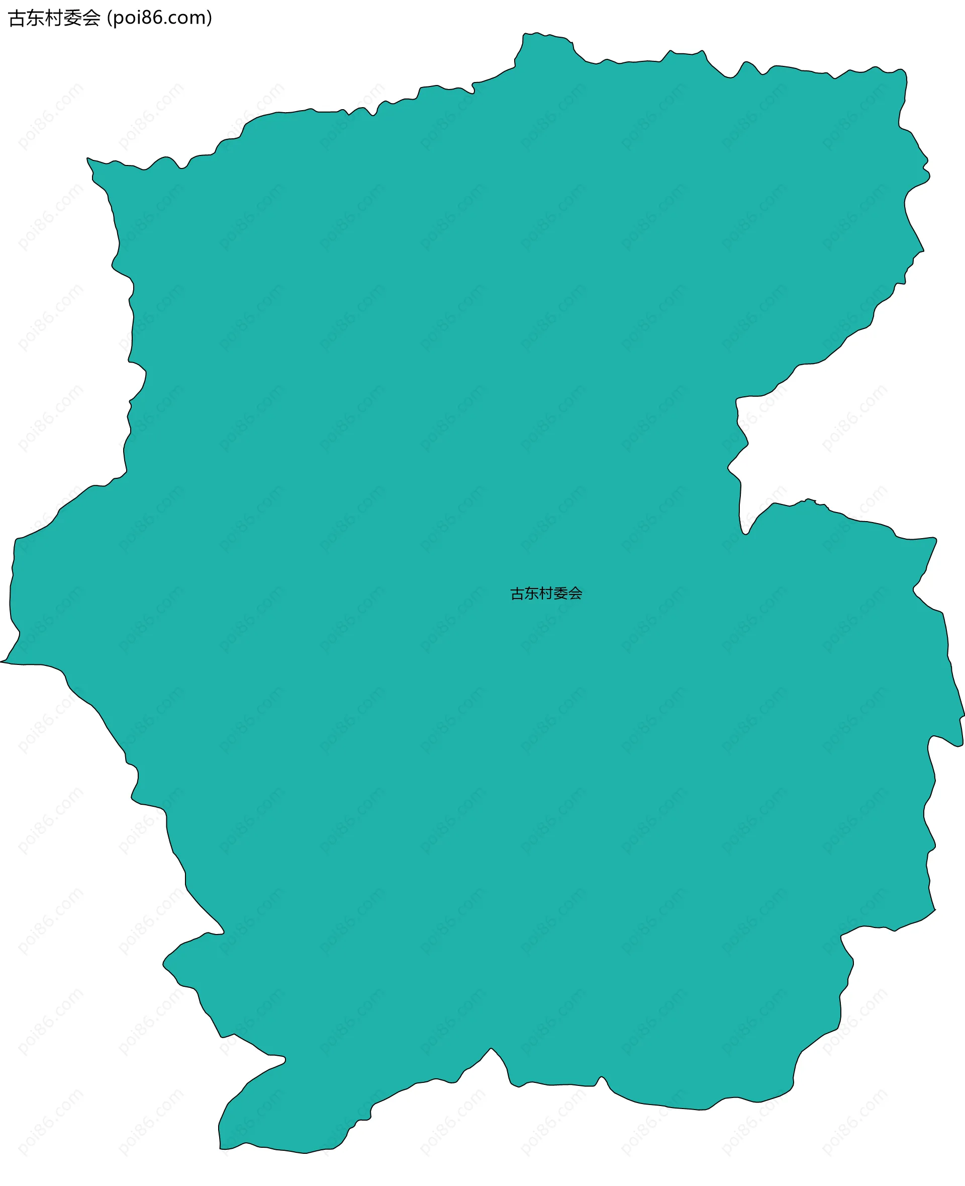 古东村委会边界地图