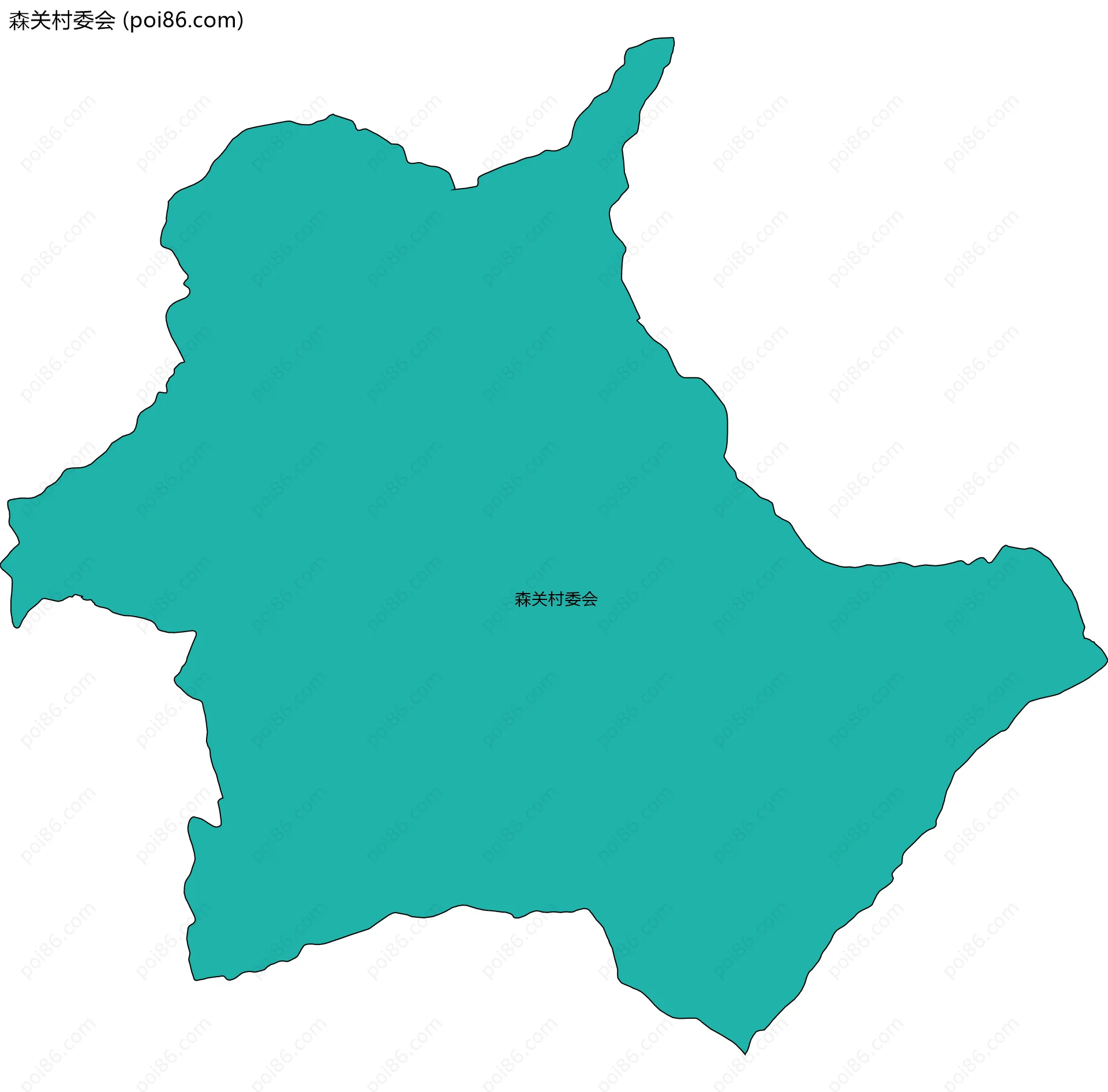 森关村委会边界地图