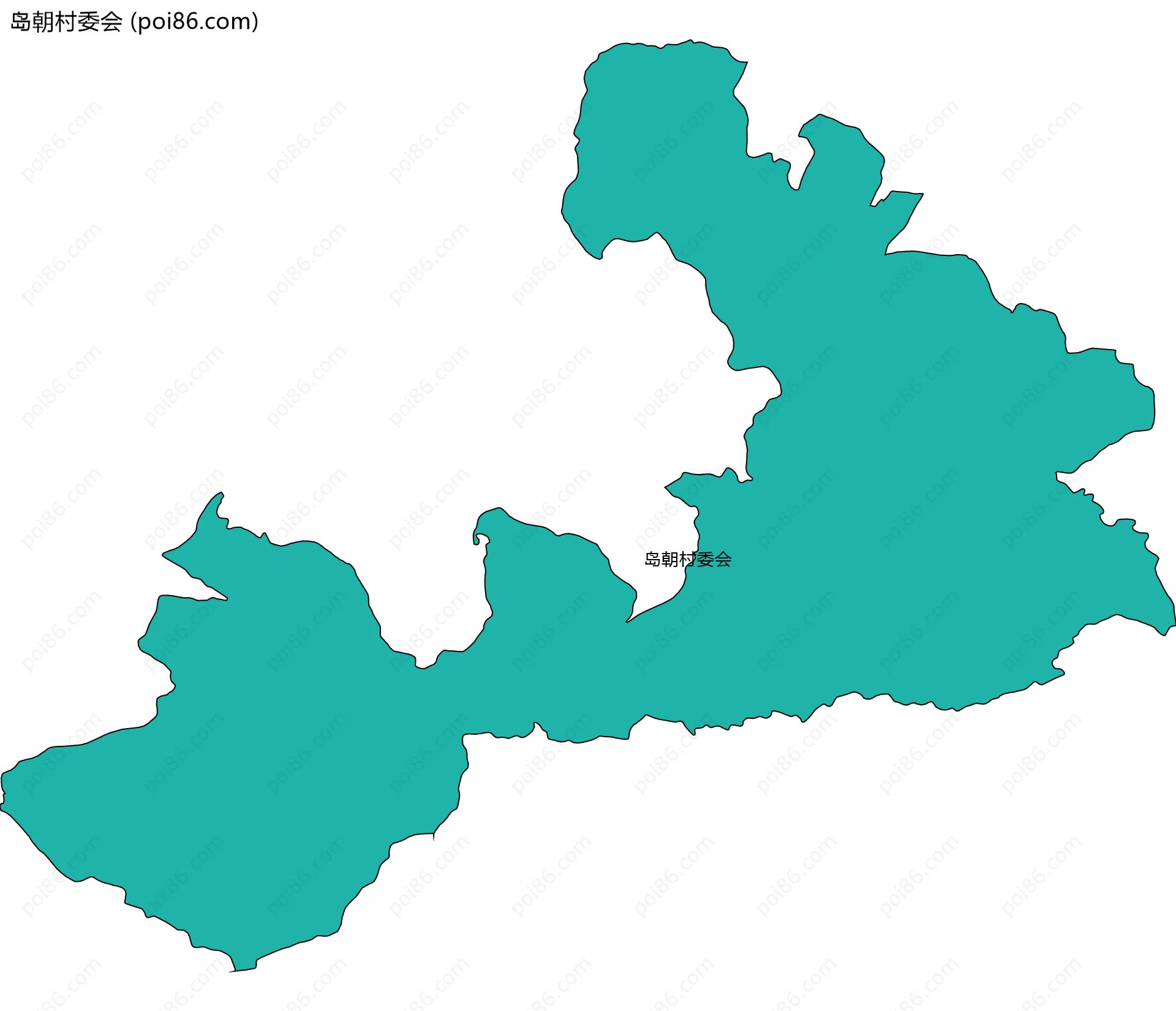 岛朝村委会边界地图