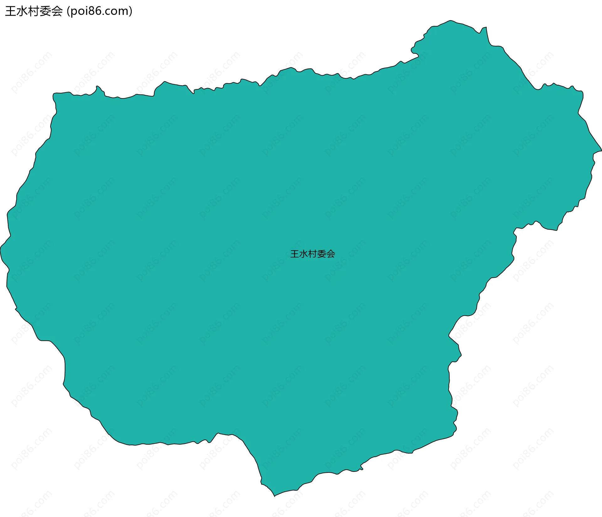 王水村委会边界地图