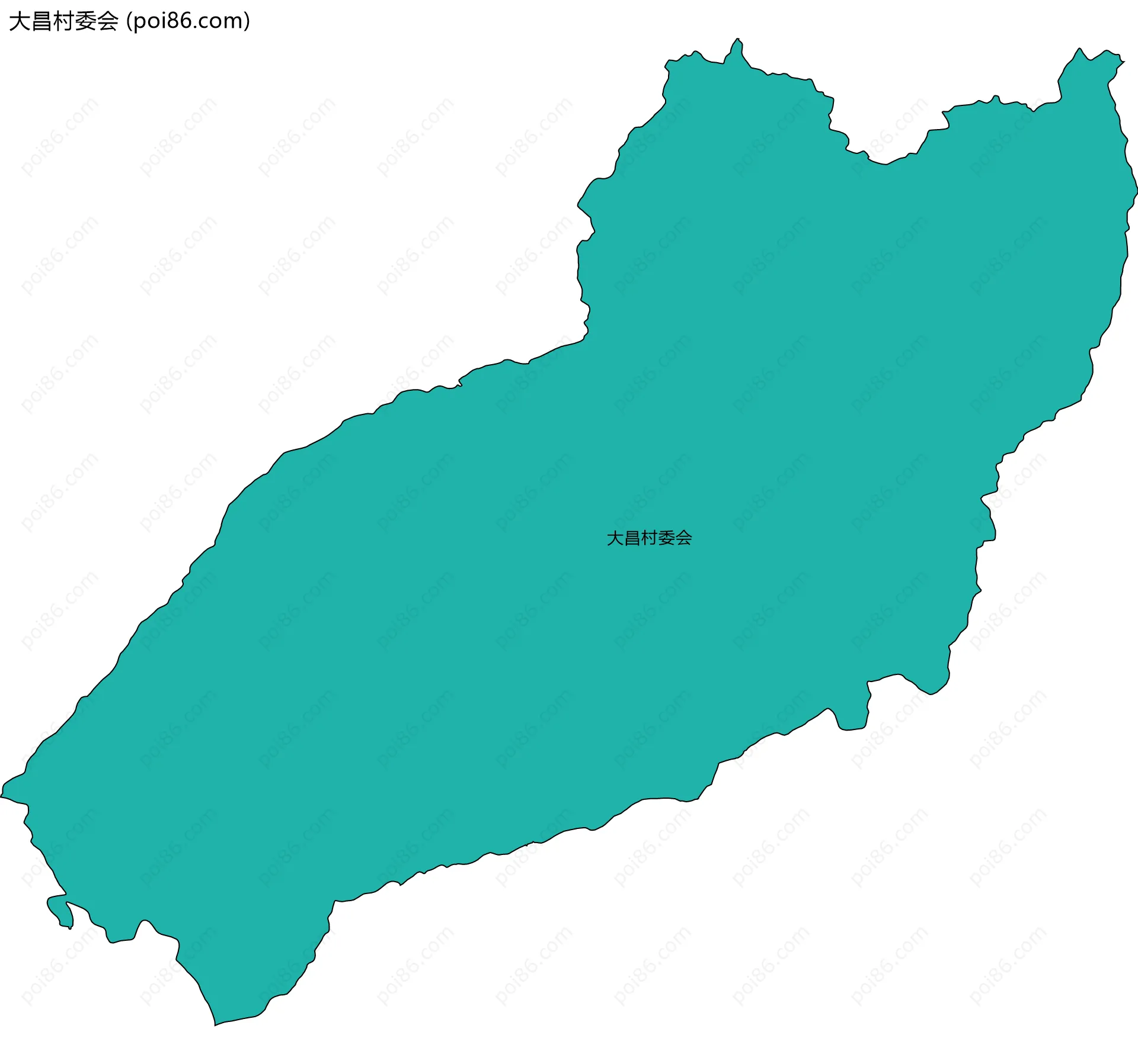 大昌村委会边界地图