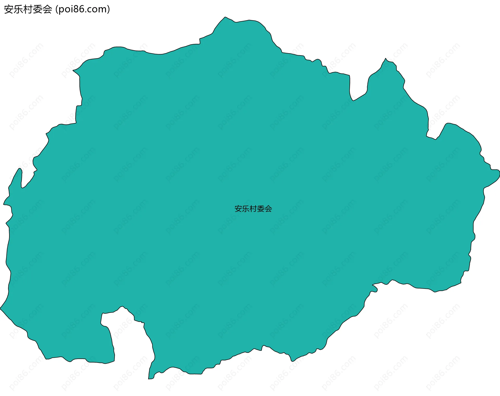 安乐村委会边界地图