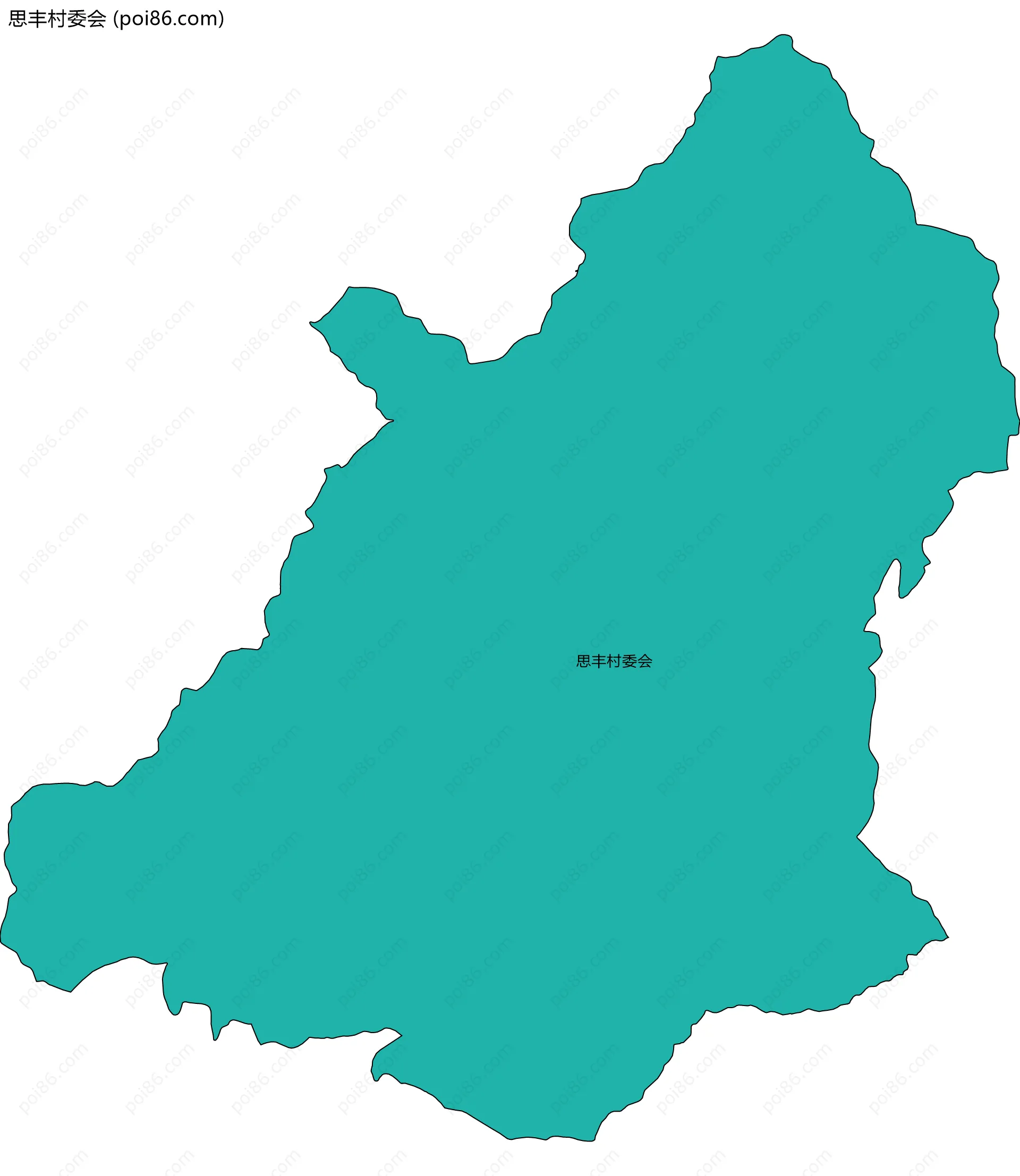 思丰村委会边界地图