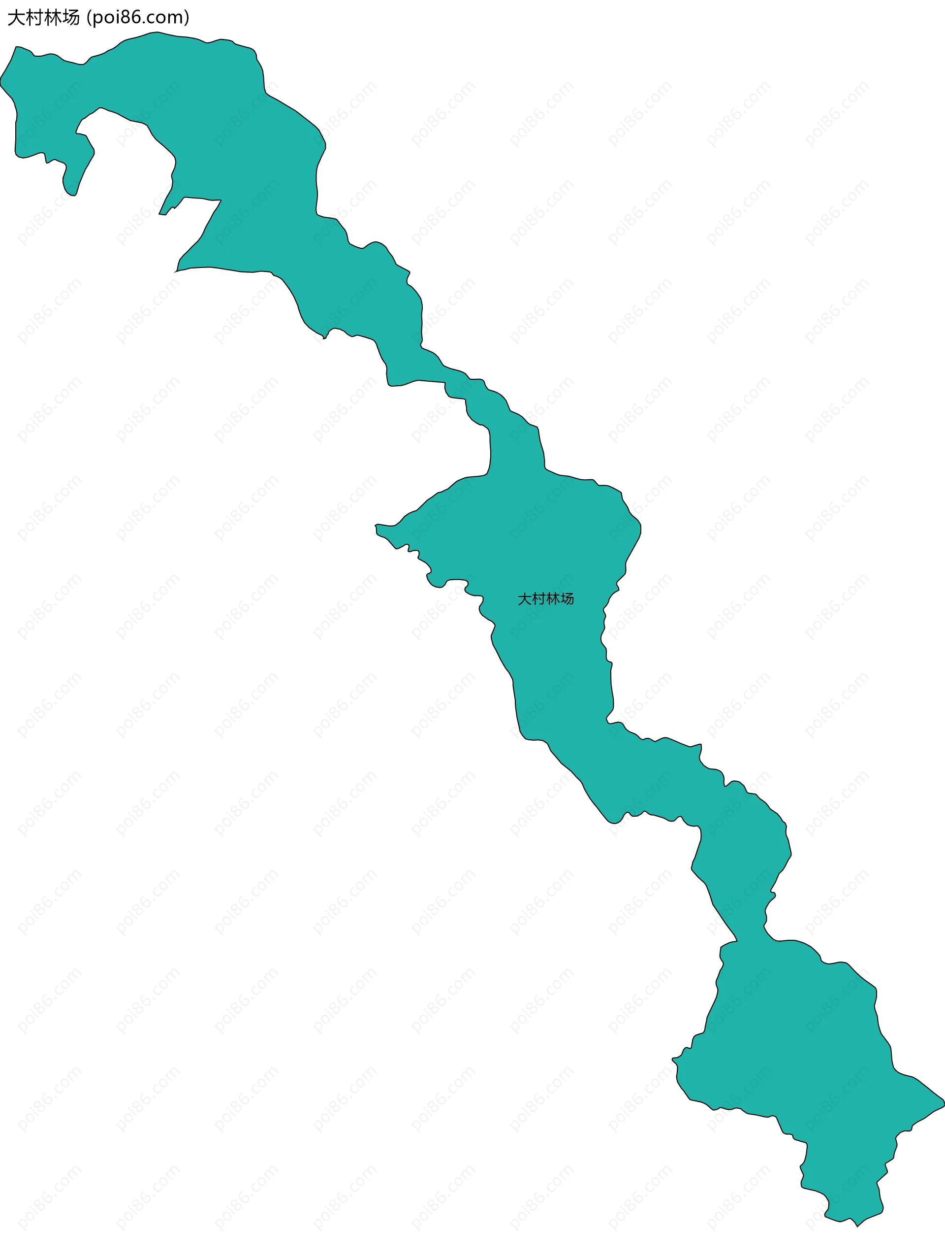 大村林场边界地图