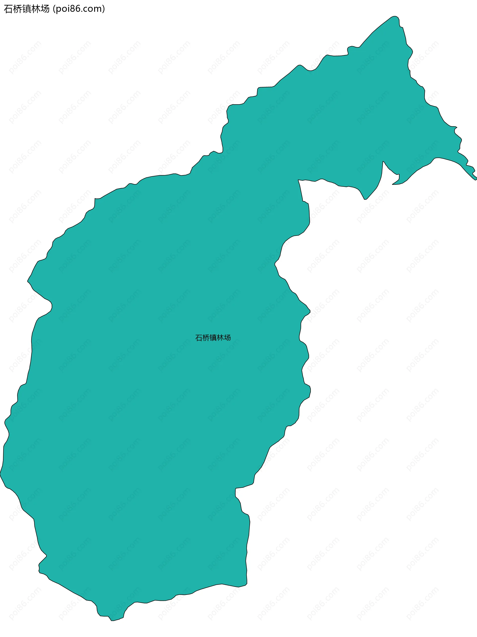 石桥镇林场边界地图