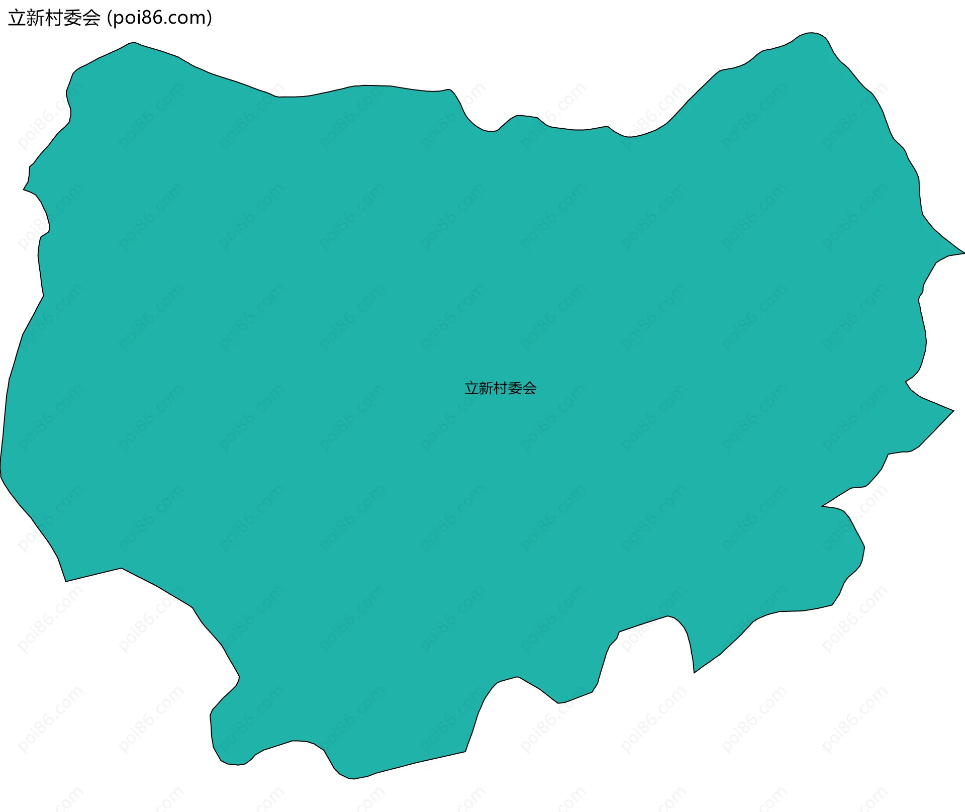 立新村委会边界地图