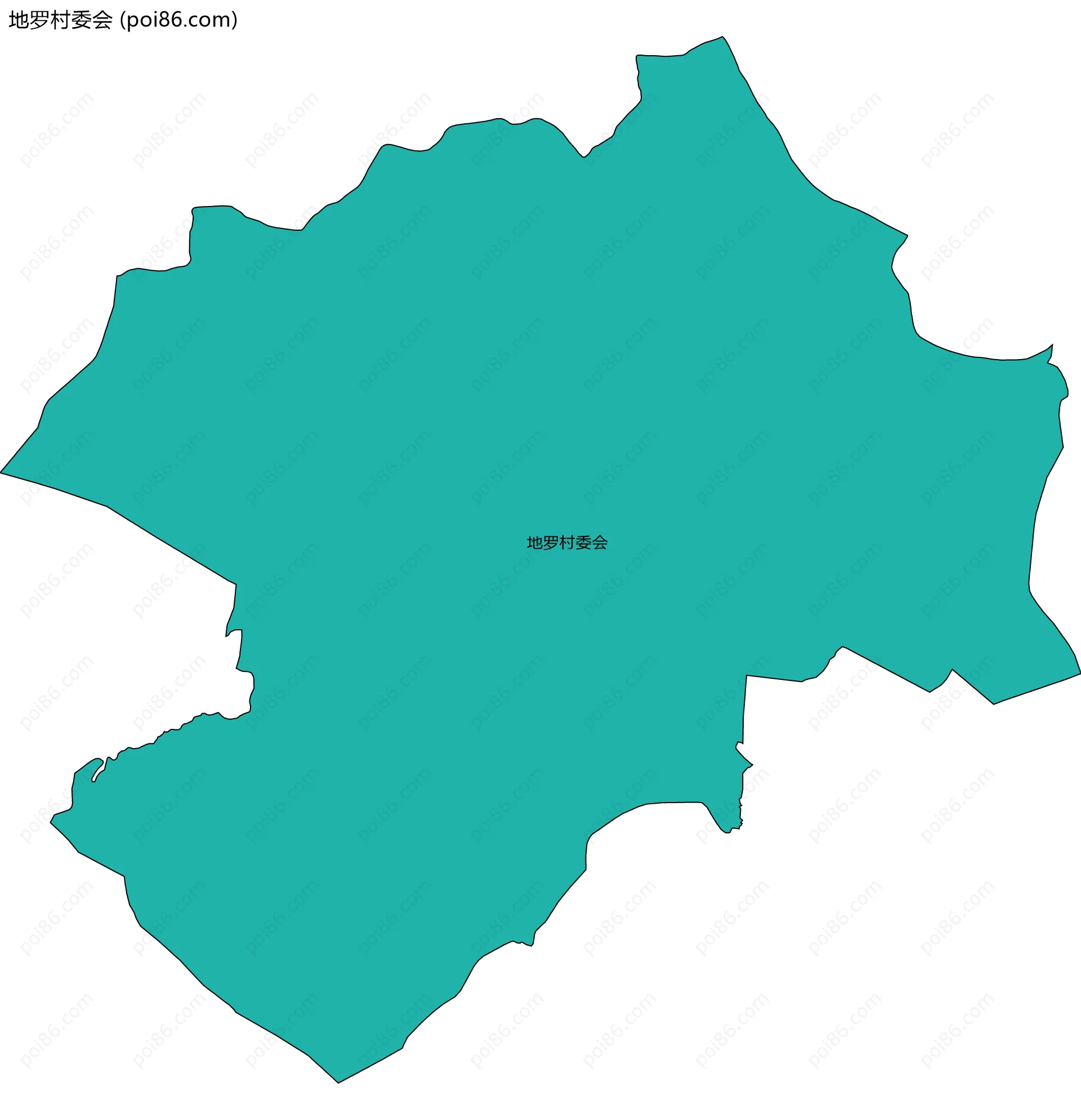 地罗村委会边界地图