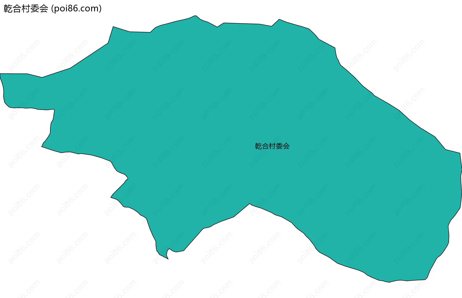 乾合村委会边界地图