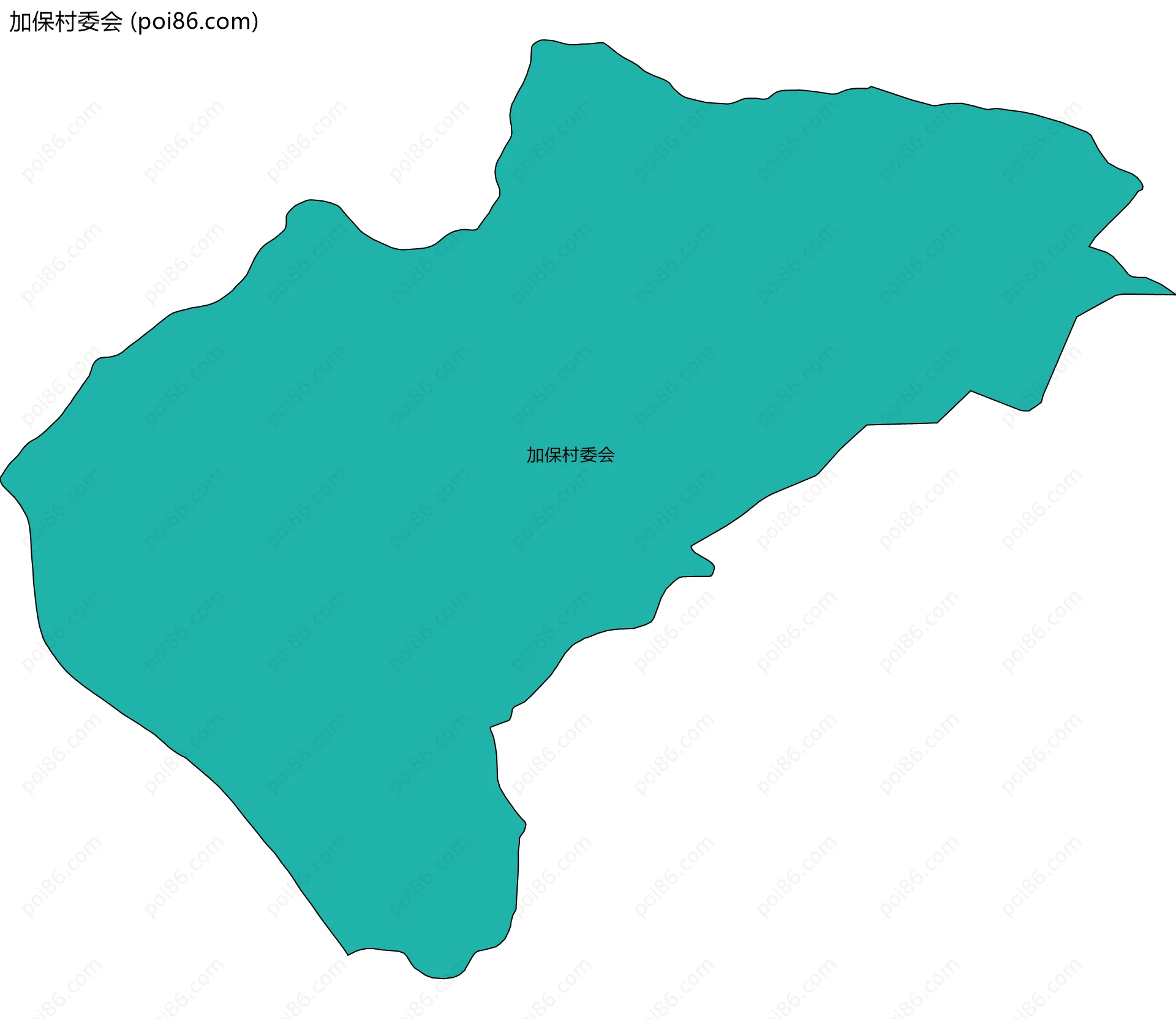 加保村委会边界地图