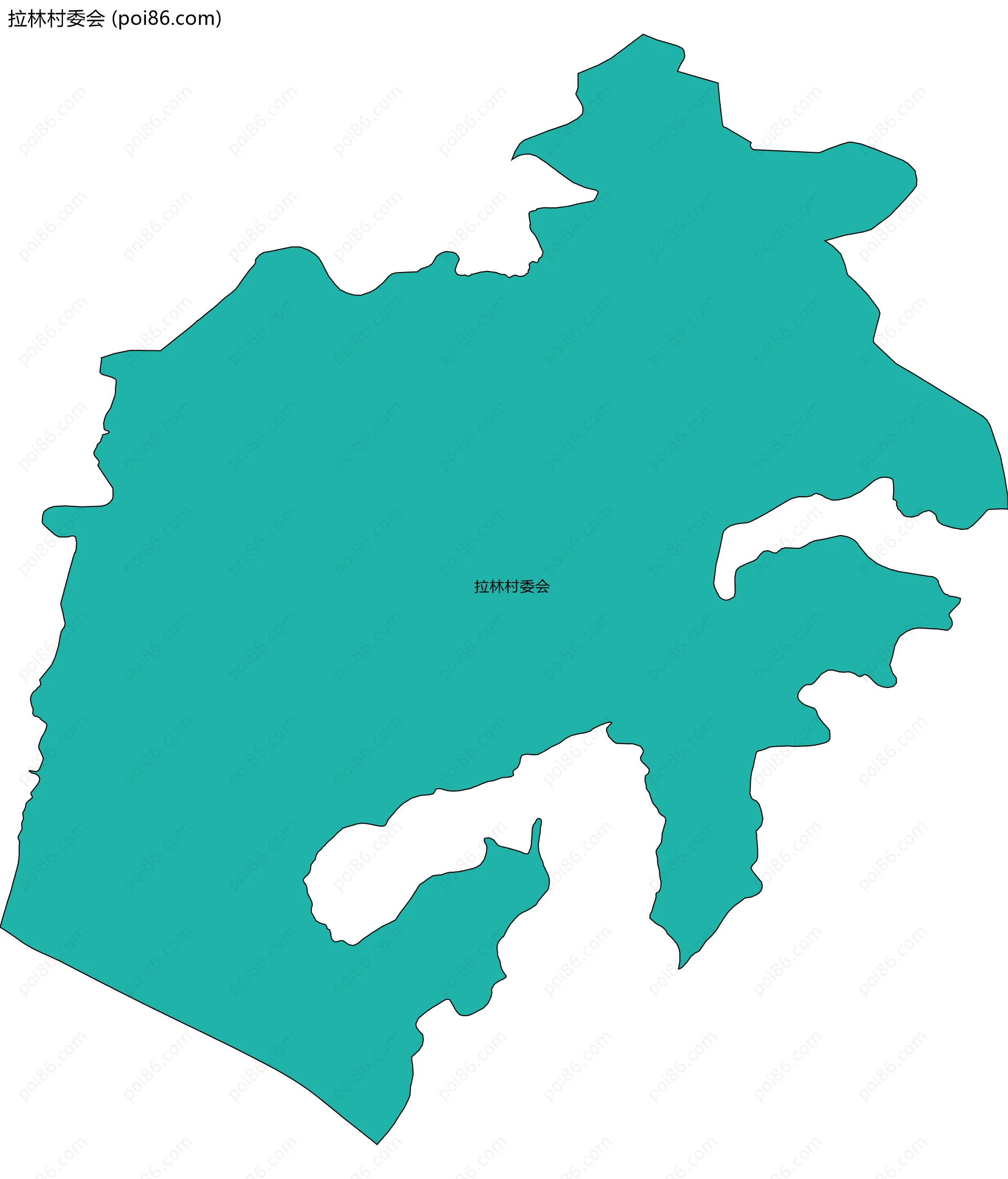 拉林村委会边界地图