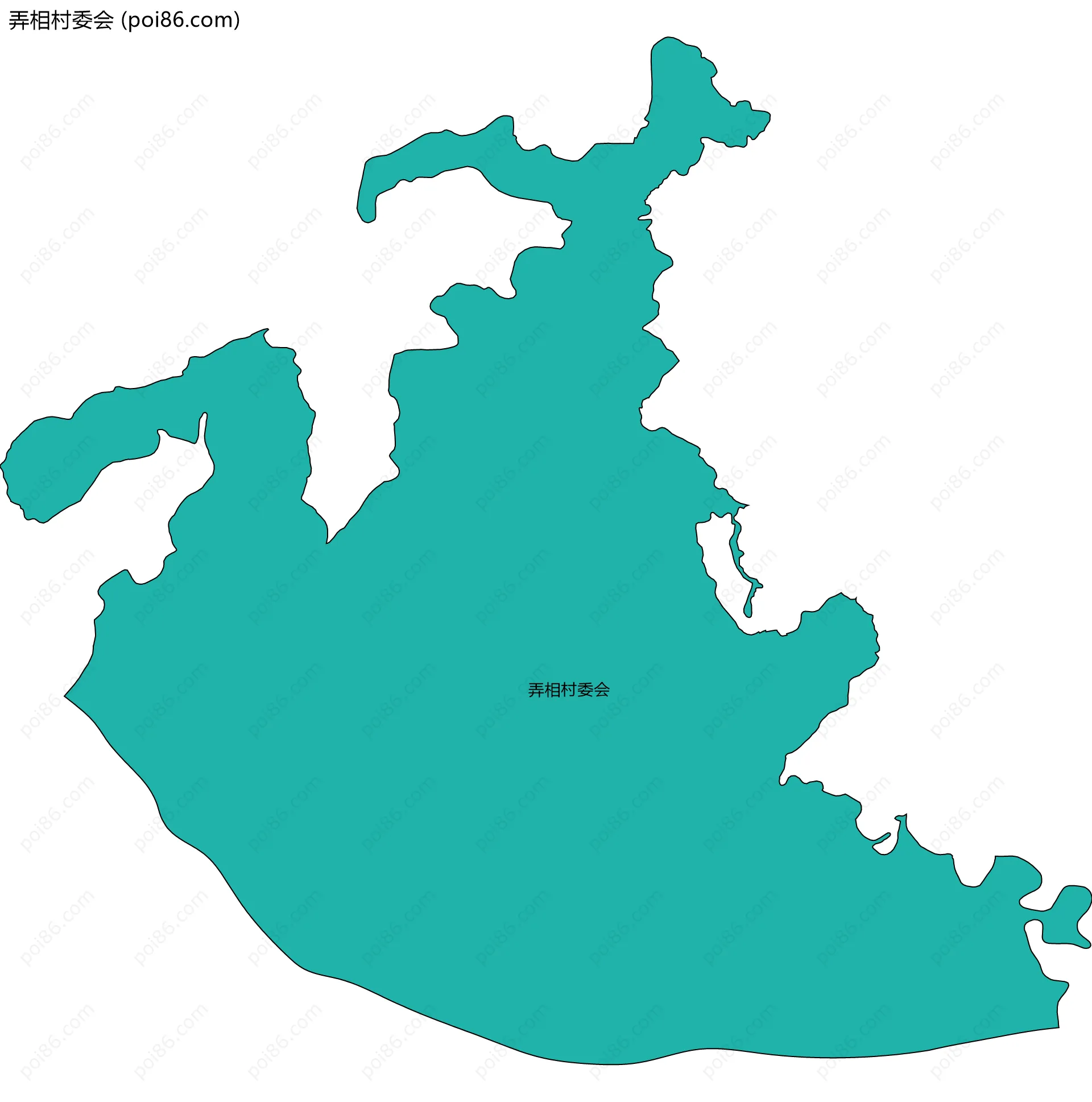 弄相村委会边界地图