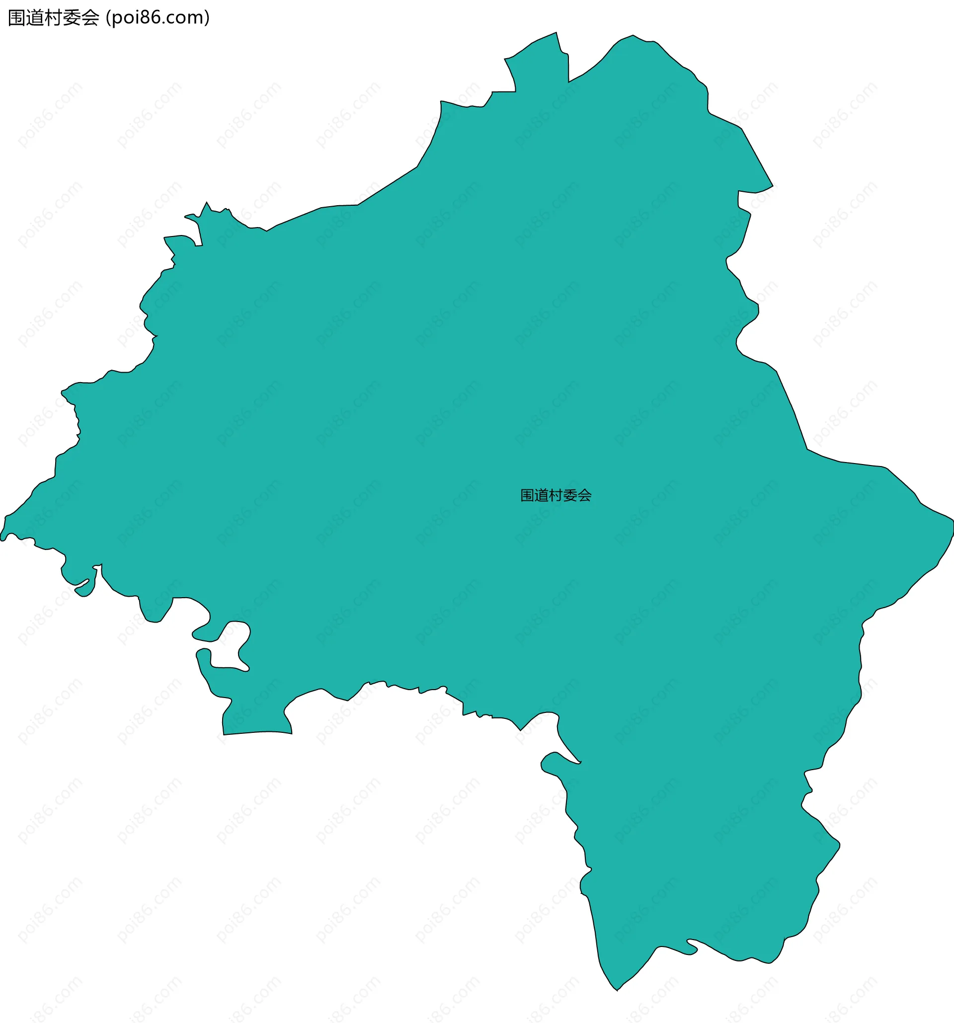 围道村委会边界地图