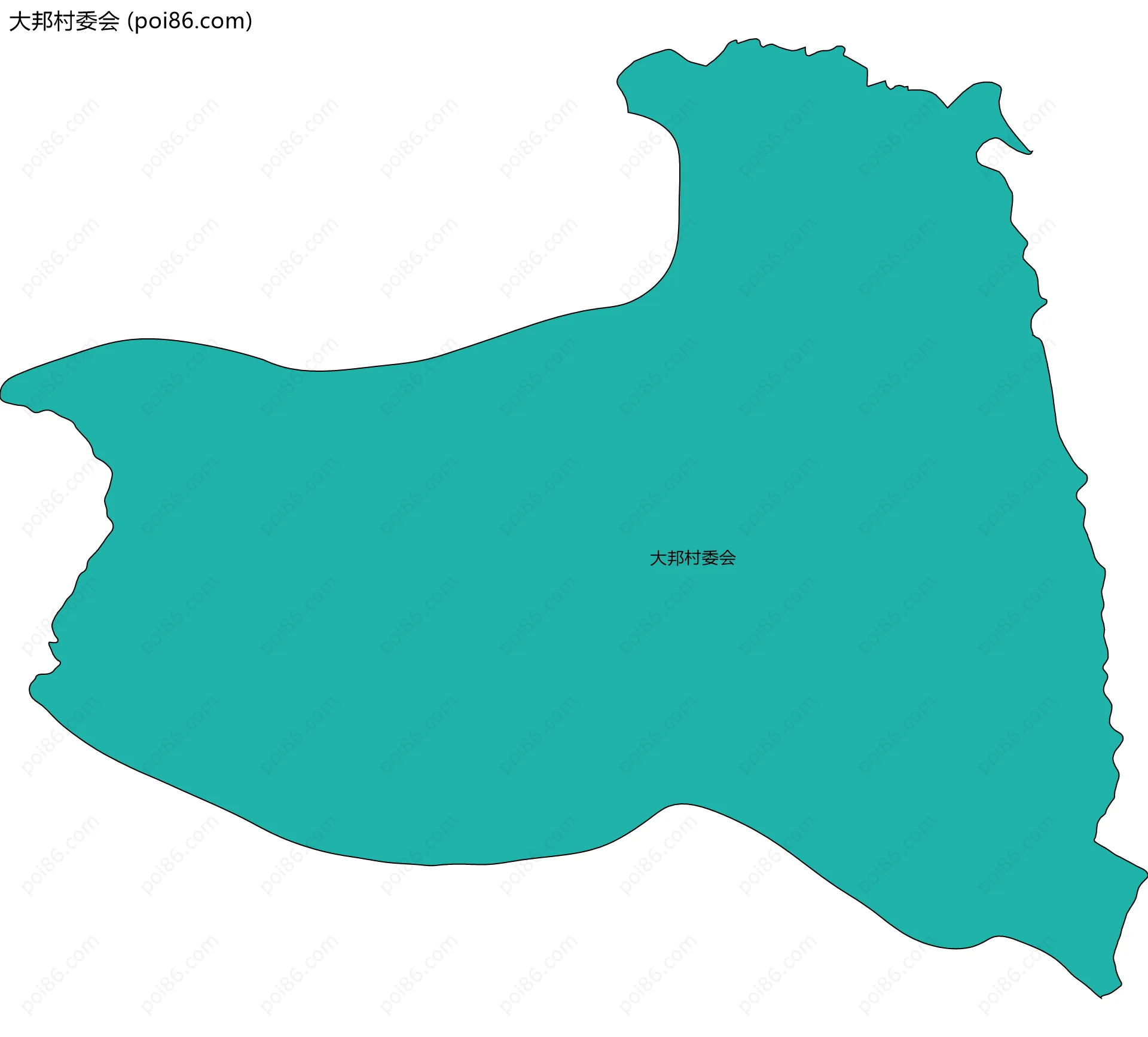 大邦村委会边界地图