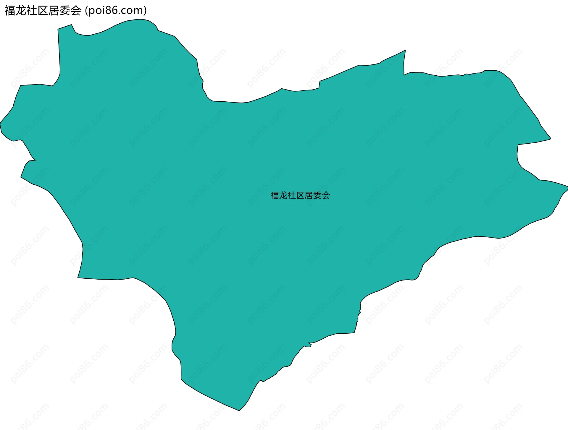 福龙社区居委会边界地图