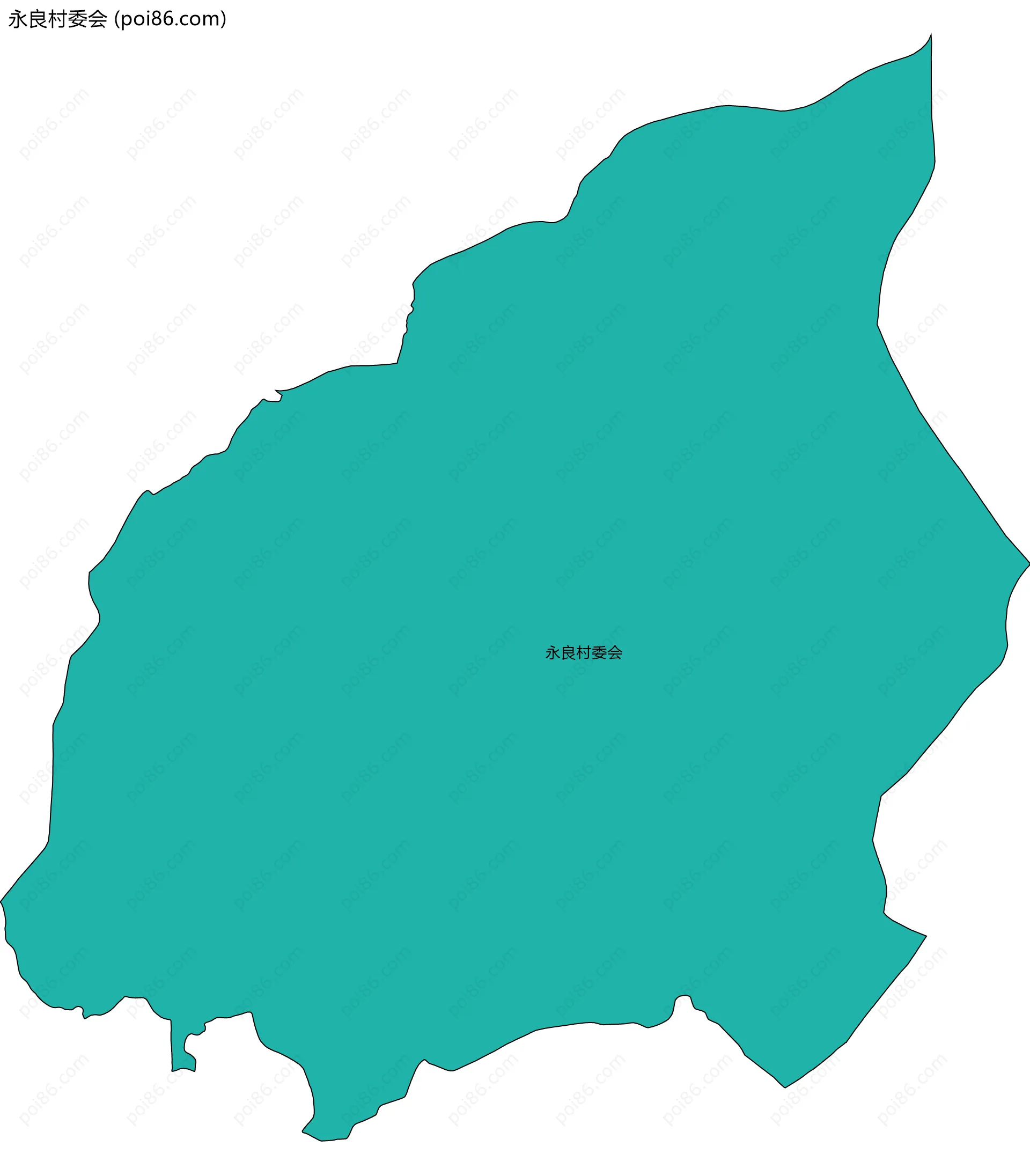 永良村委会边界地图