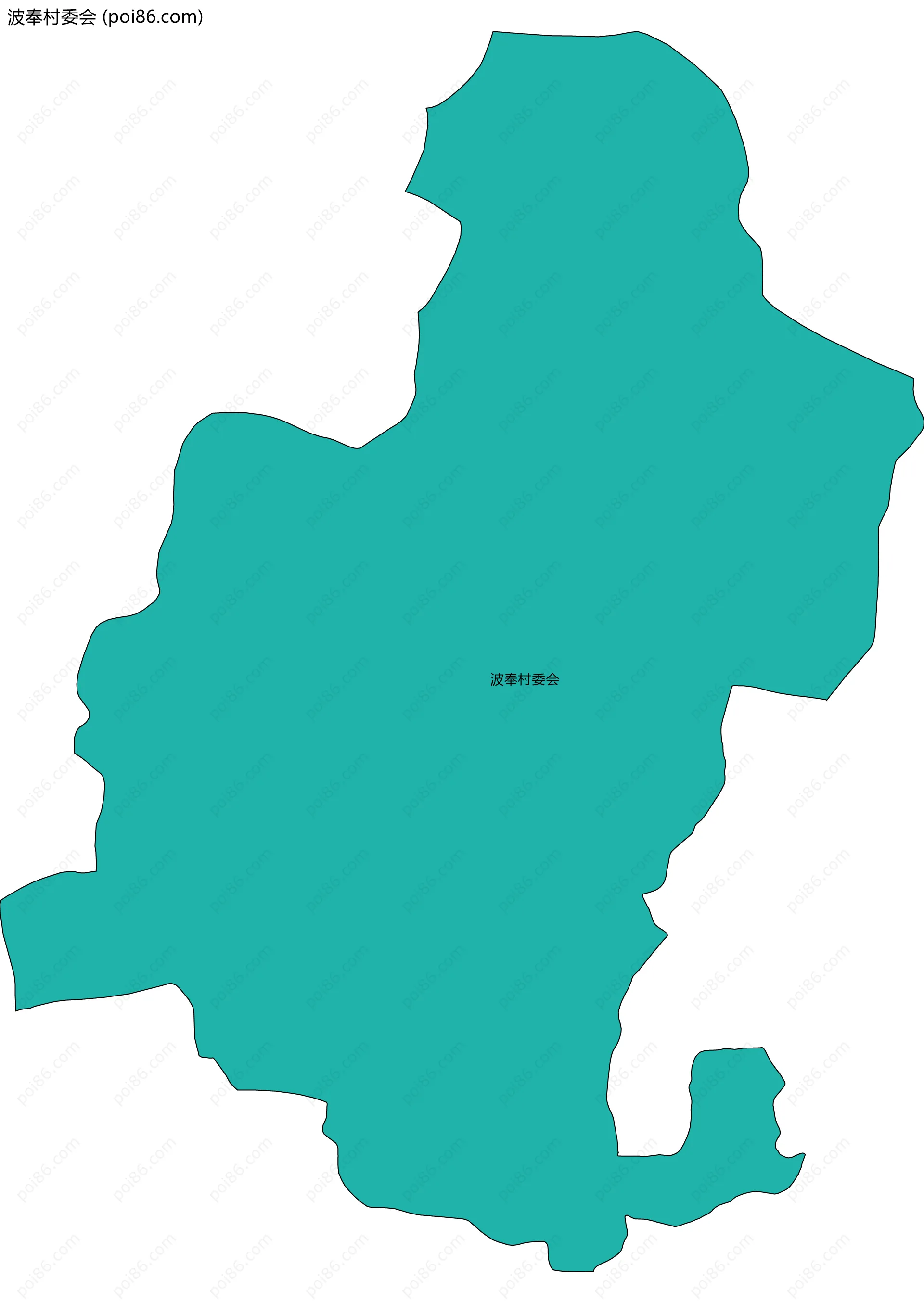 波奉村委会边界地图