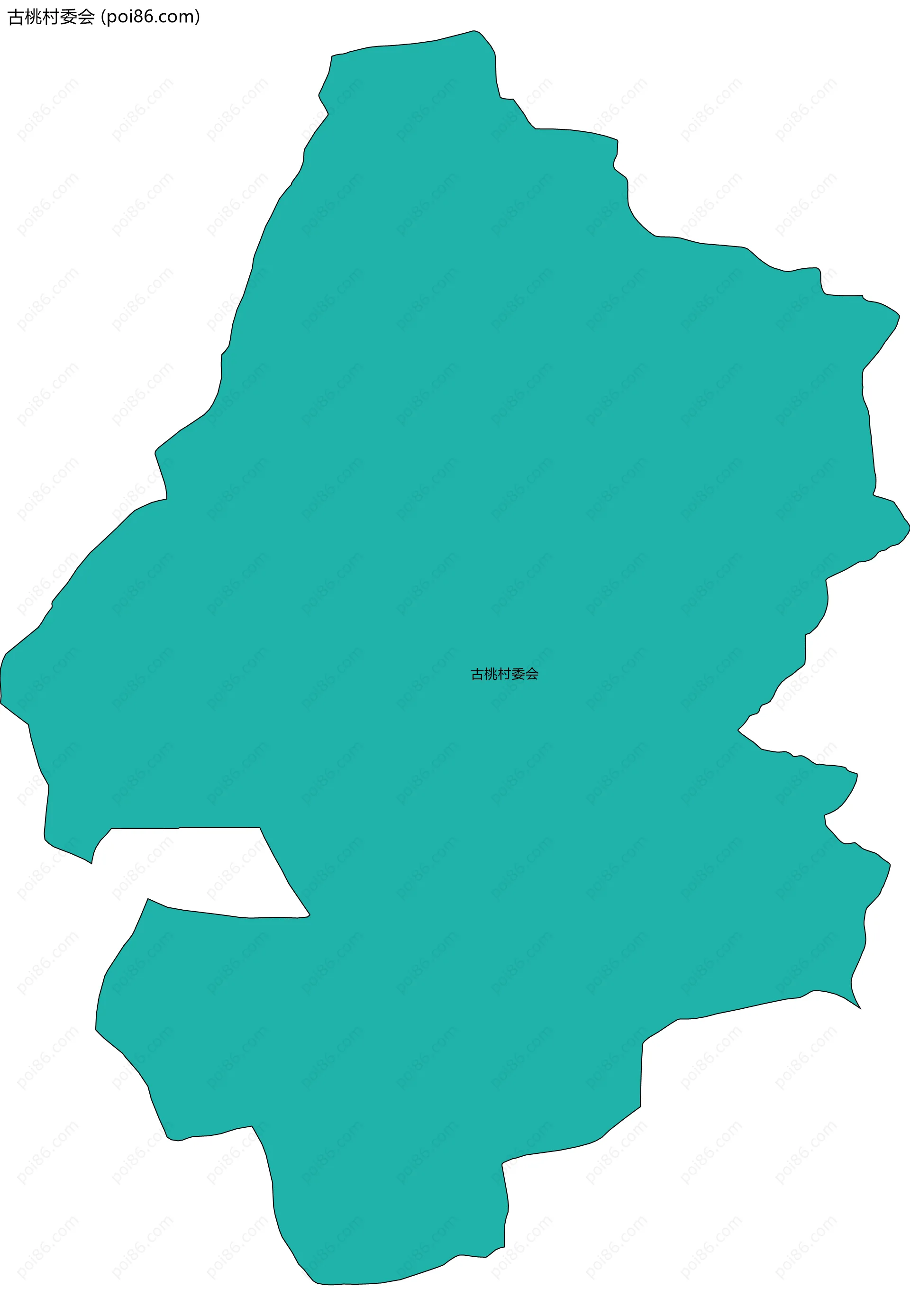 古桃村委会边界地图