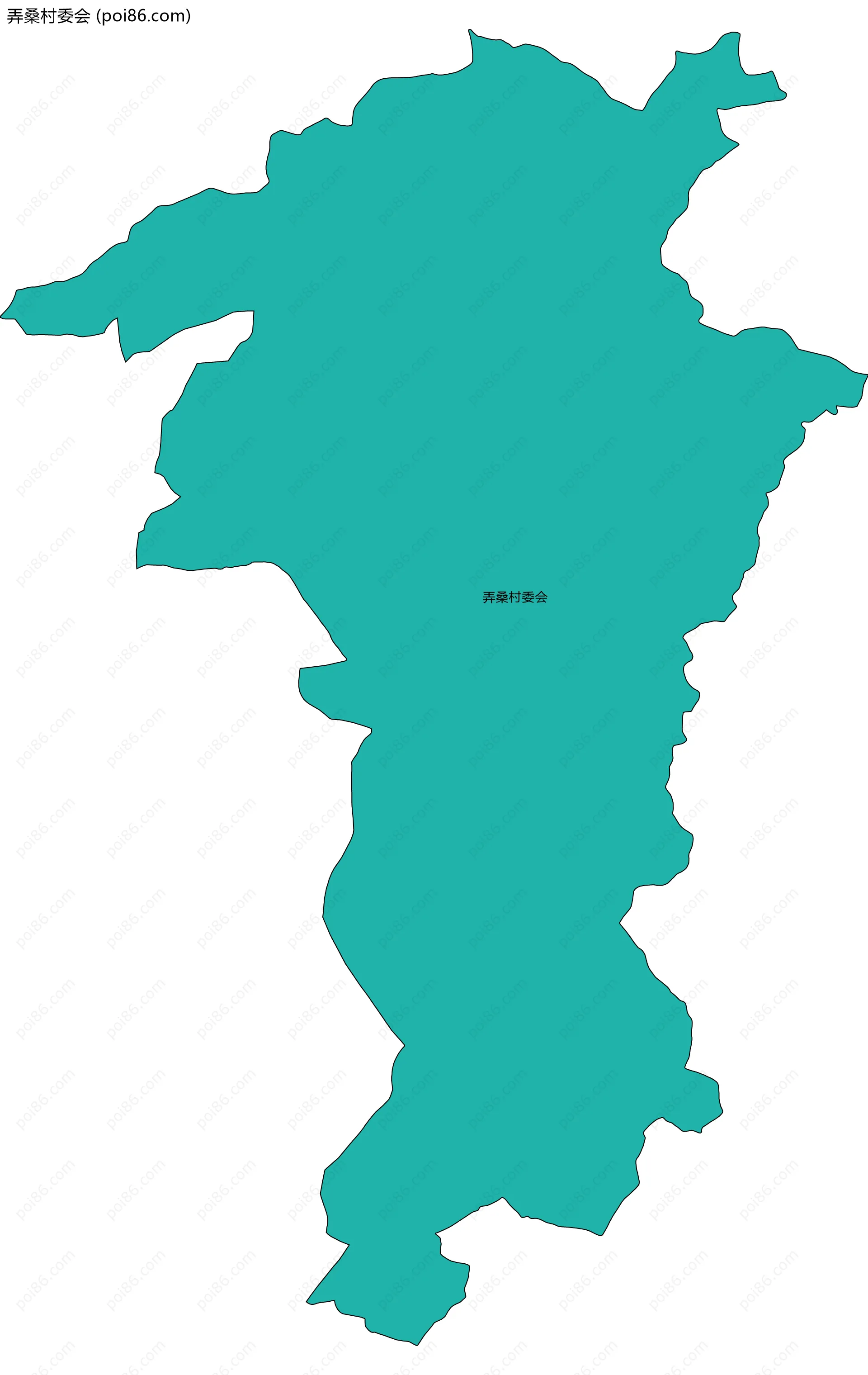 弄桑村委会边界地图