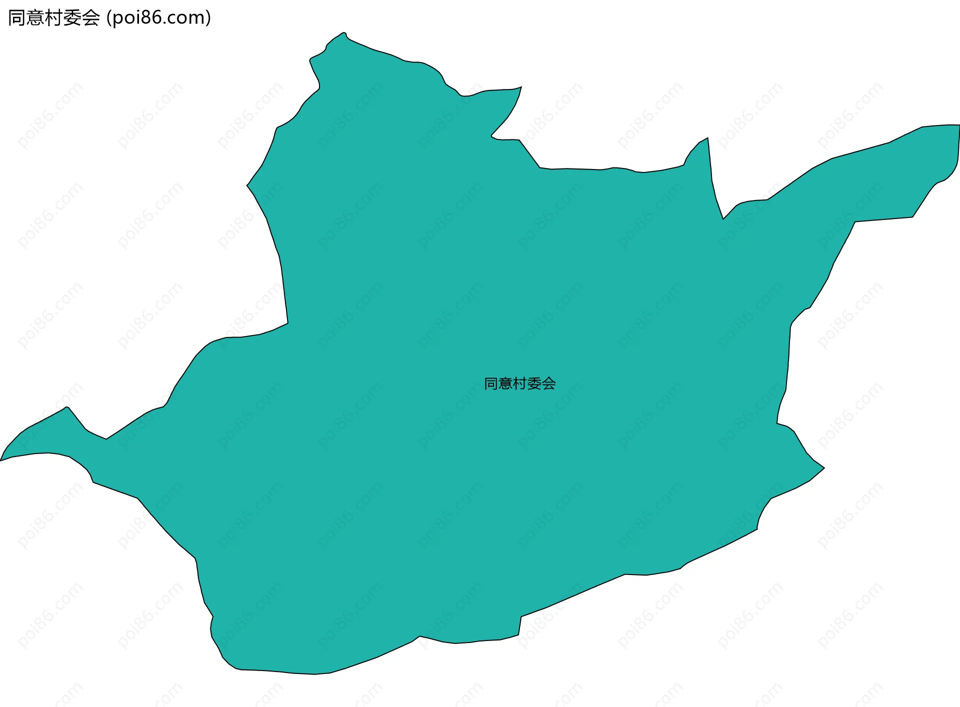 同意村委会边界地图