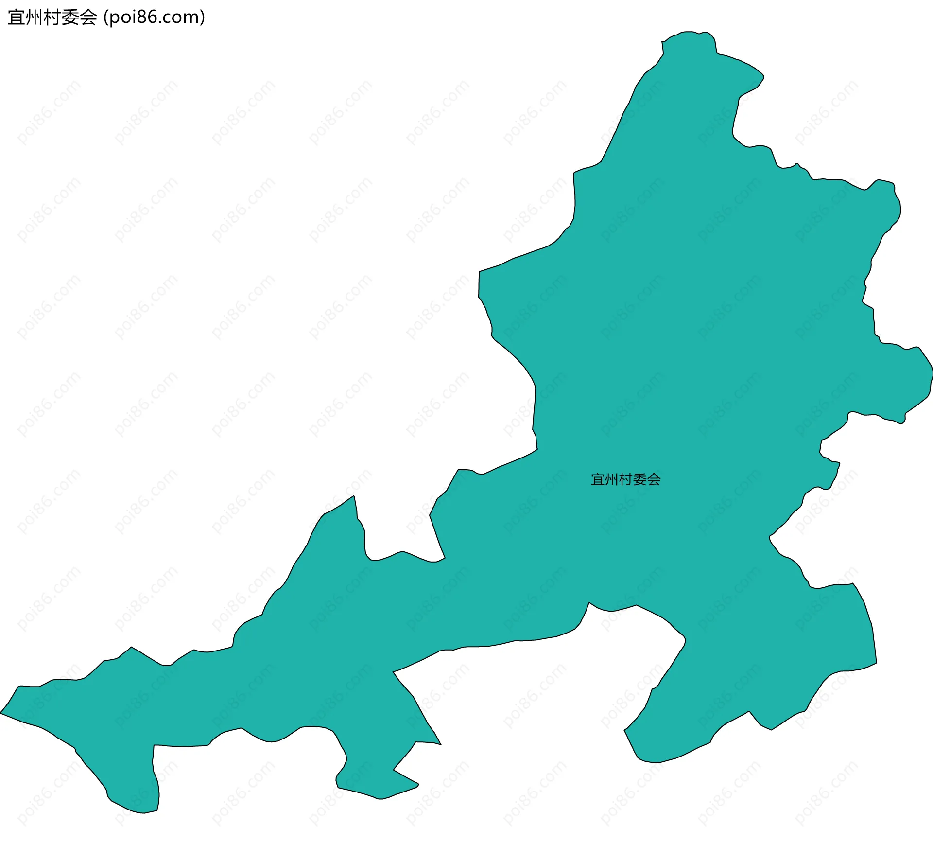 宜州村委会边界地图