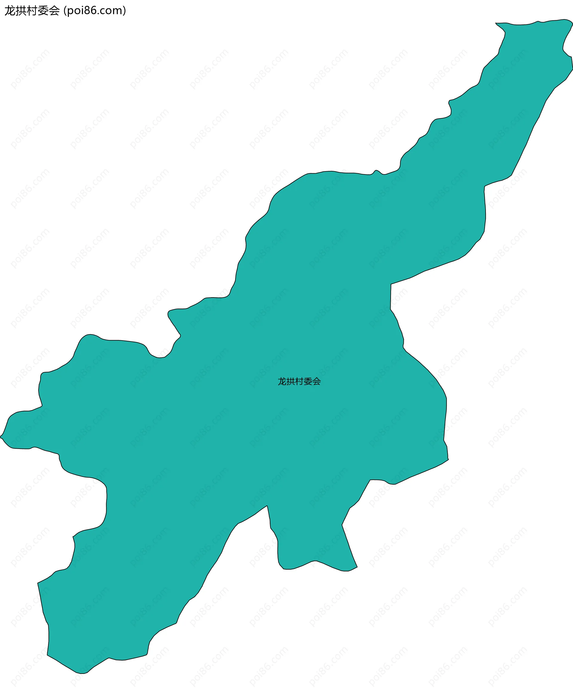 龙拱村委会边界地图