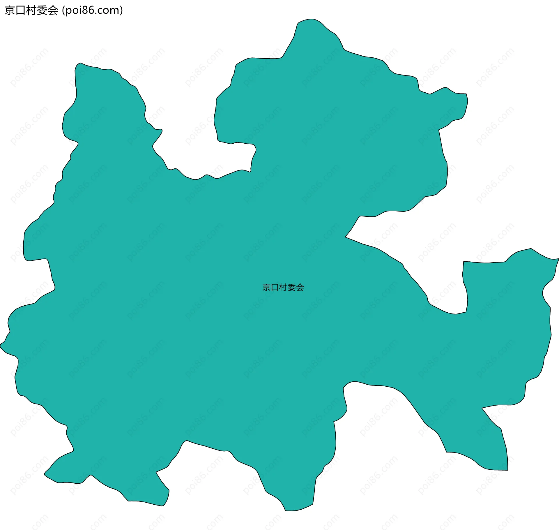 京口村委会边界地图