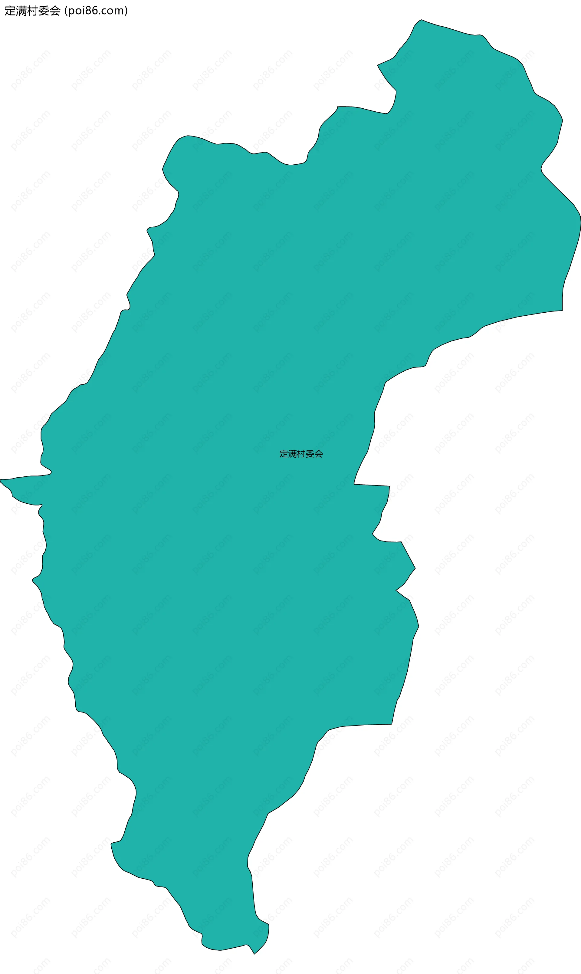 定满村委会边界地图
