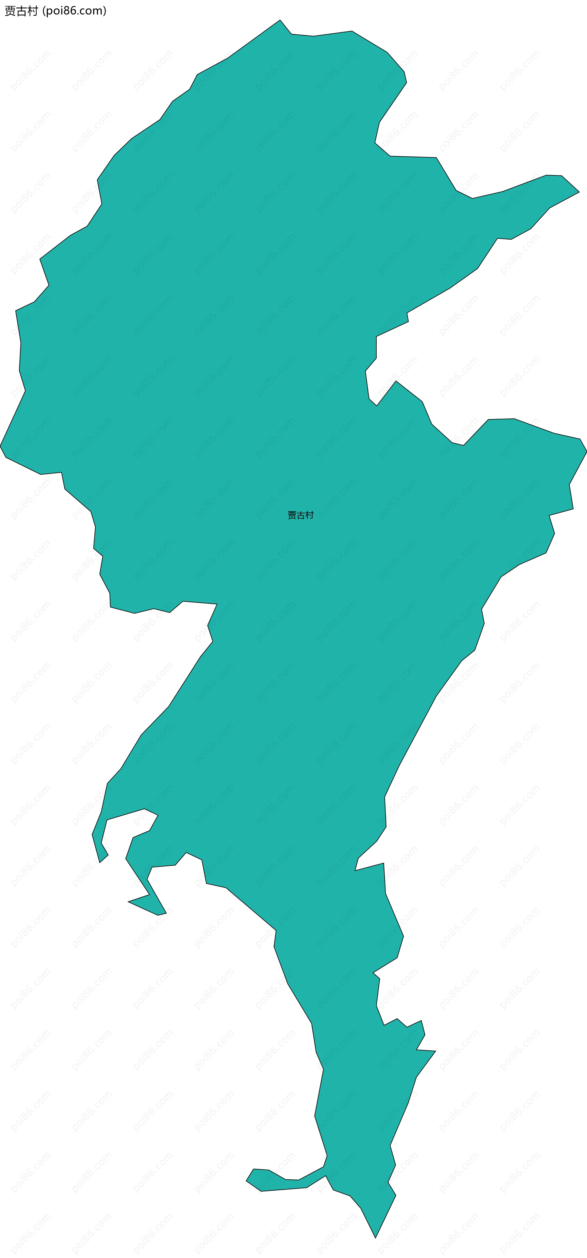 贾古村边界地图