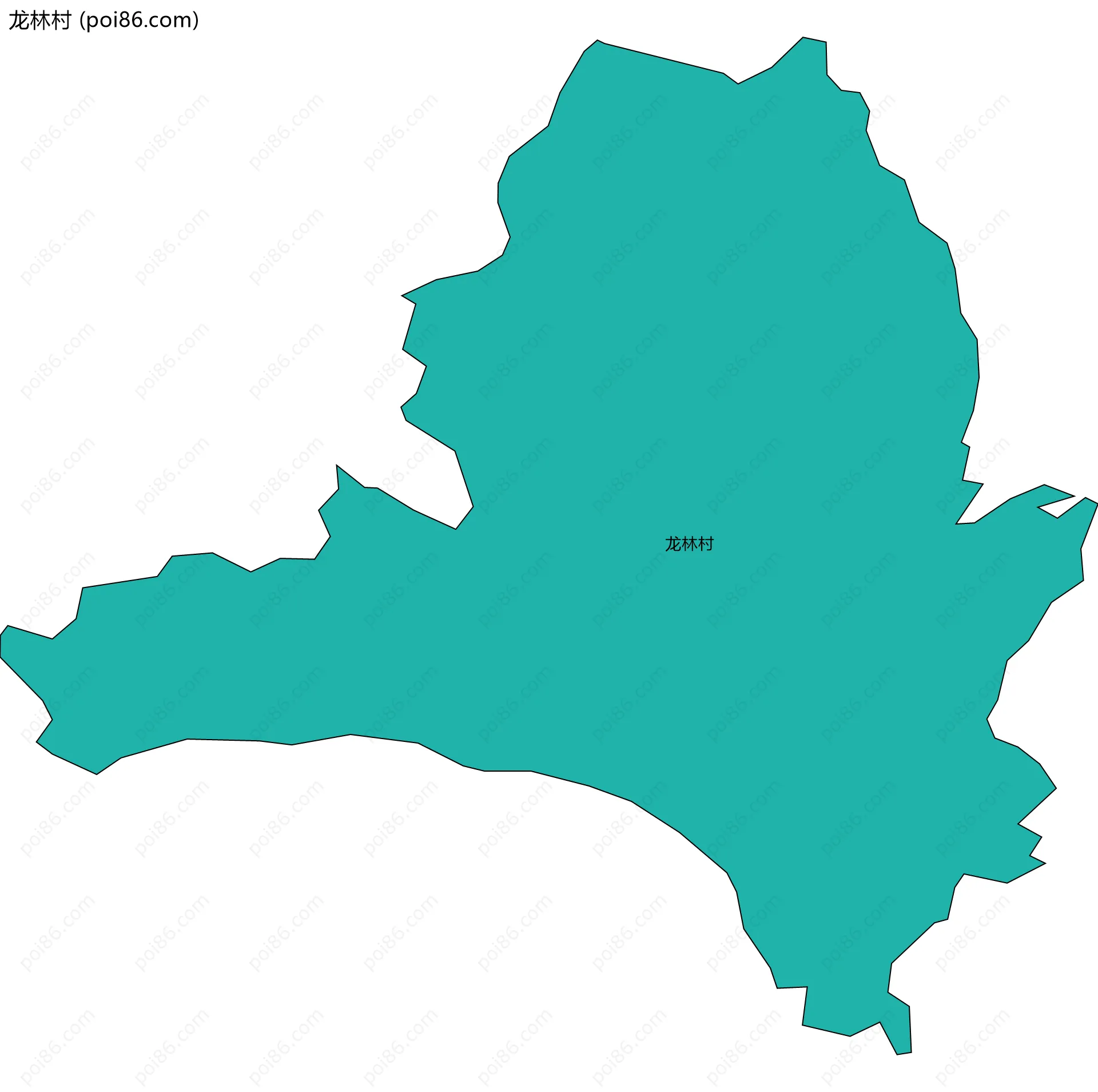 龙林村边界地图