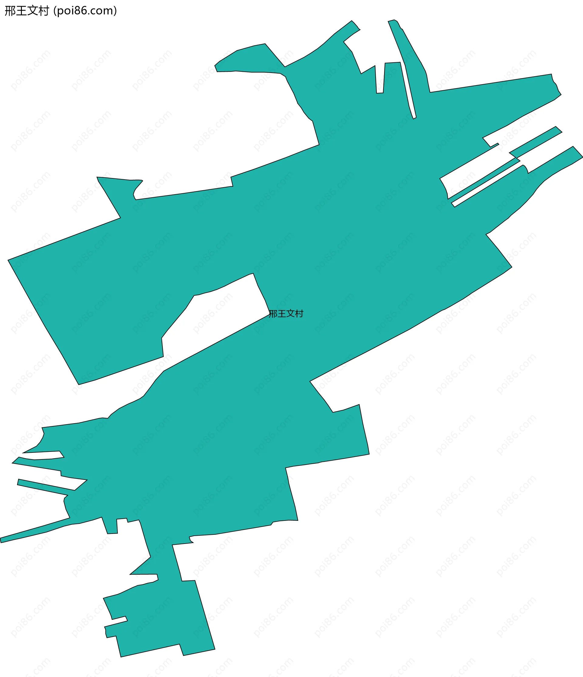 邢王文村边界地图