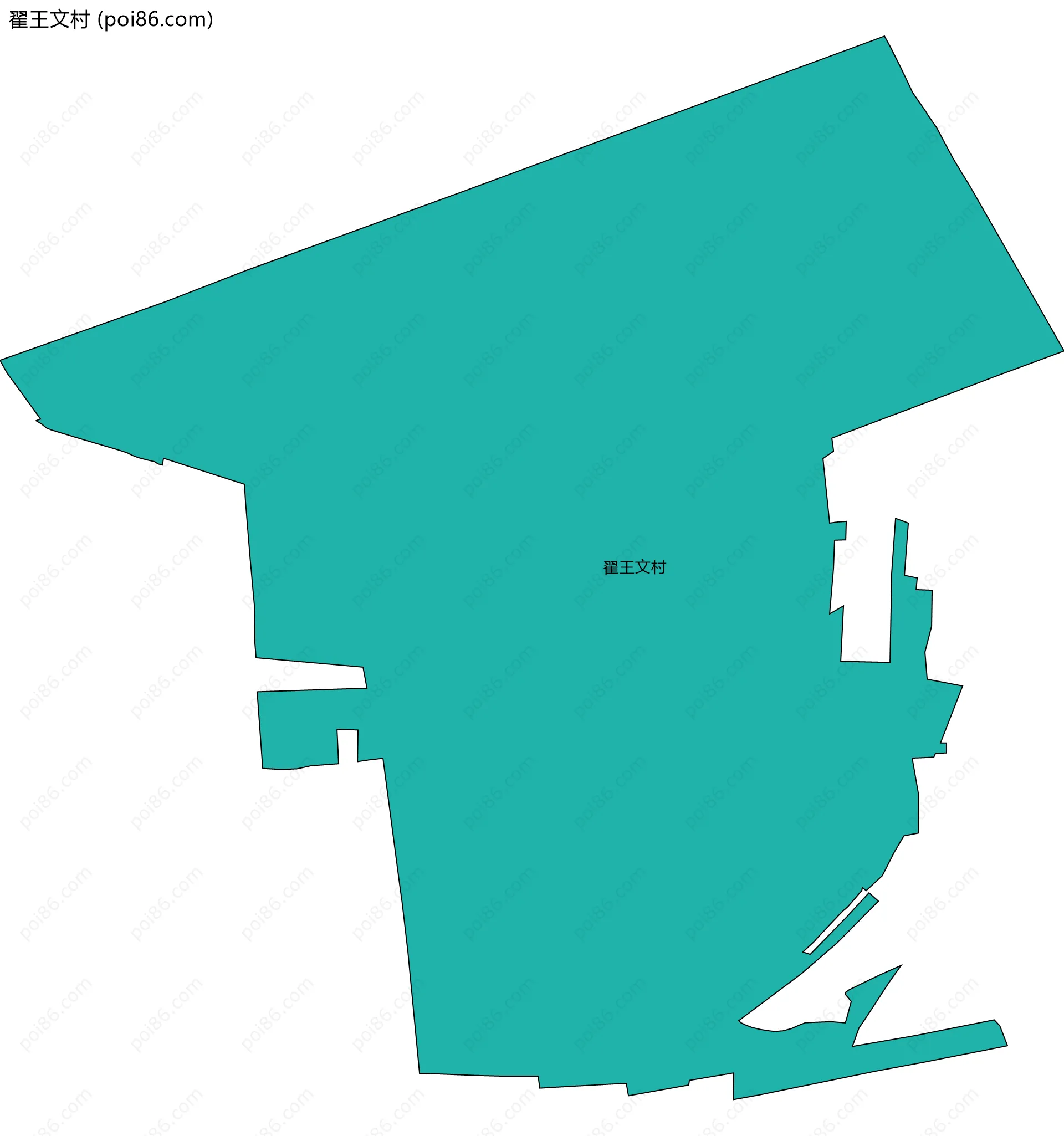 翟王文村边界地图