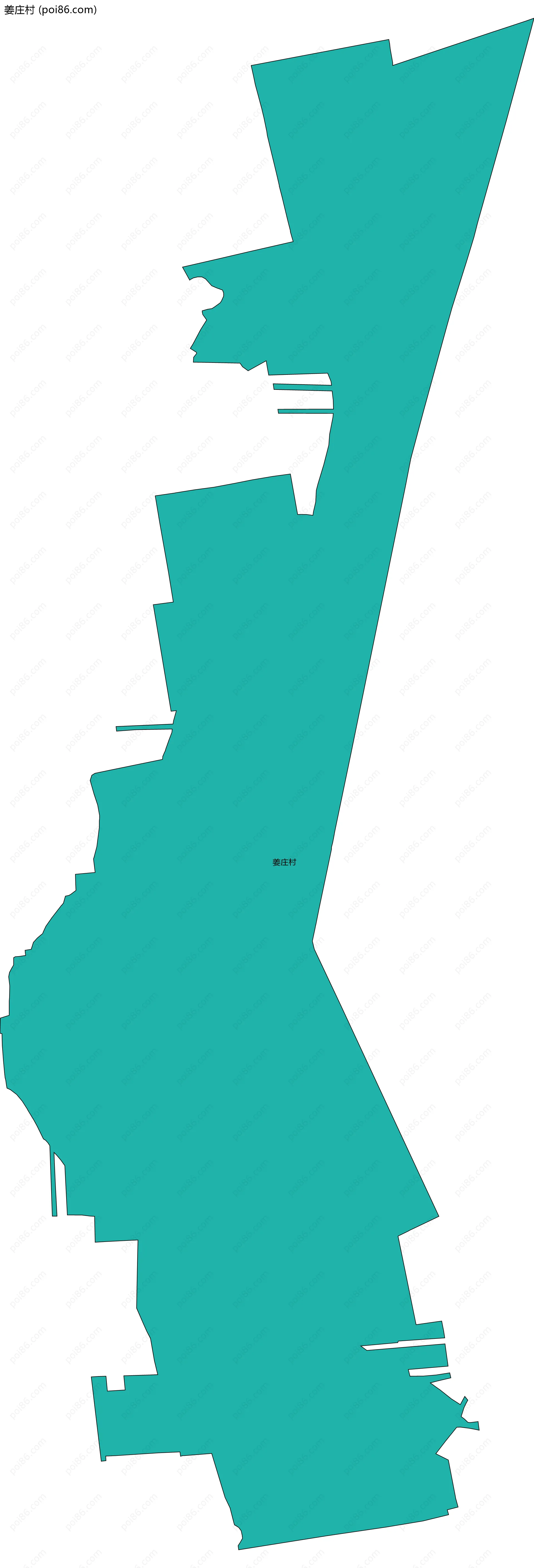 姜庄村边界地图