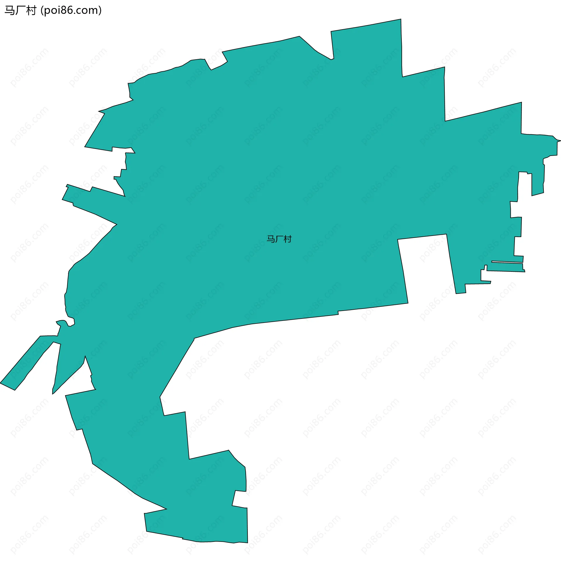 马厂村边界地图