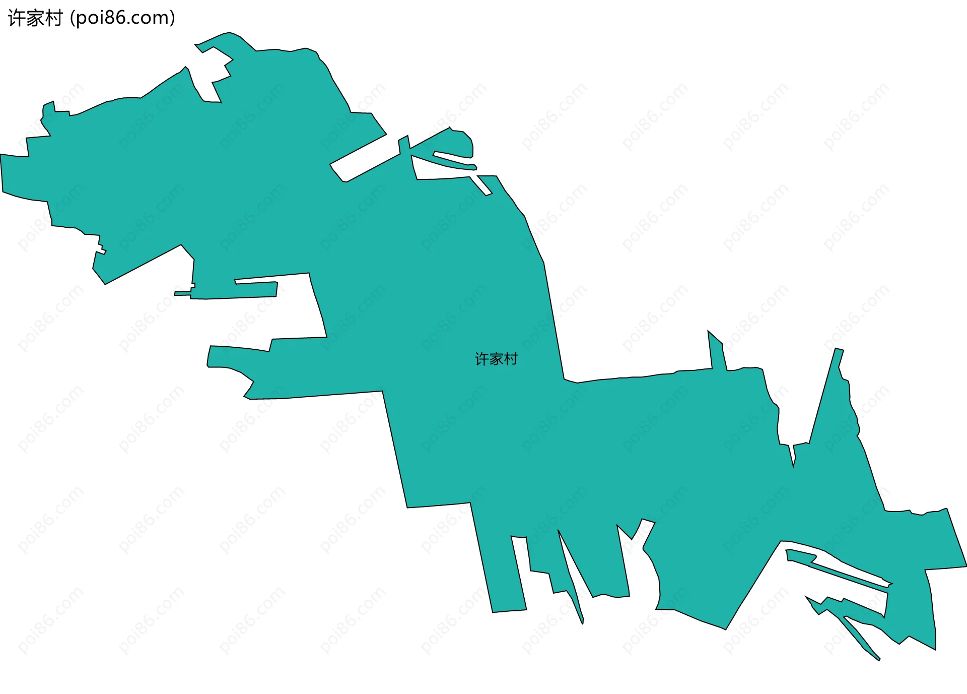 许家村边界地图