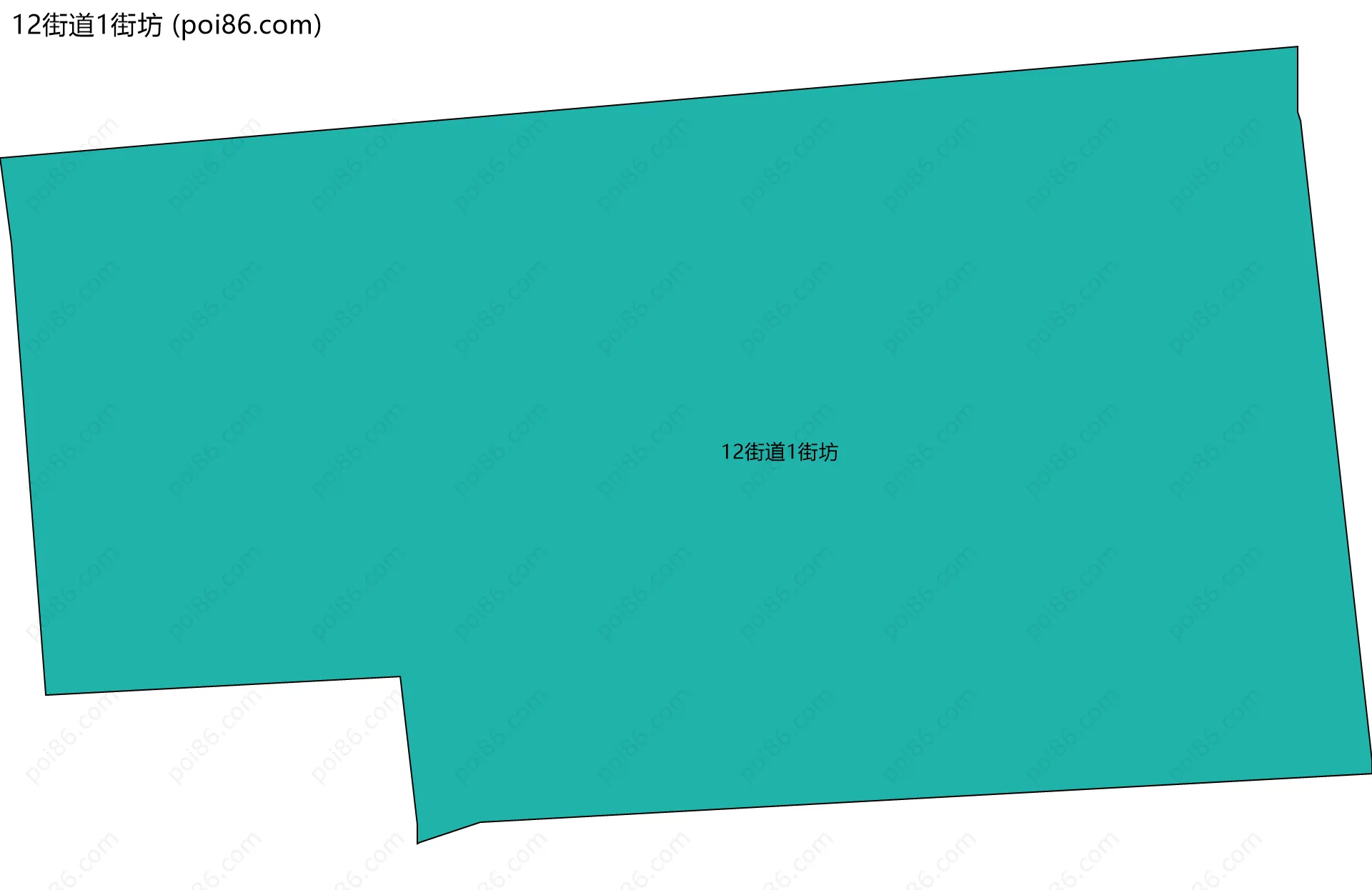 12街道1街坊边界地图