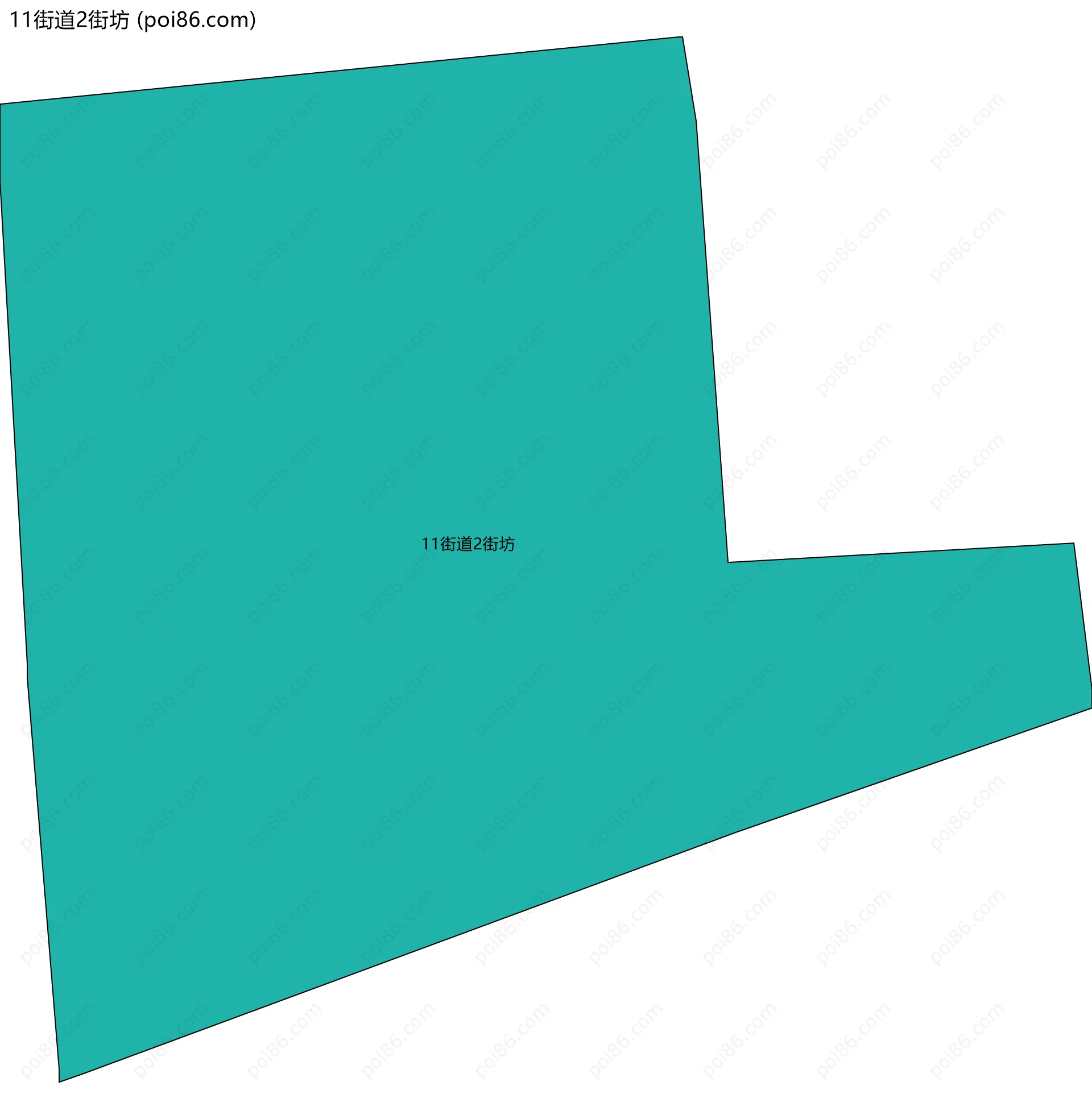 11街道2街坊边界地图