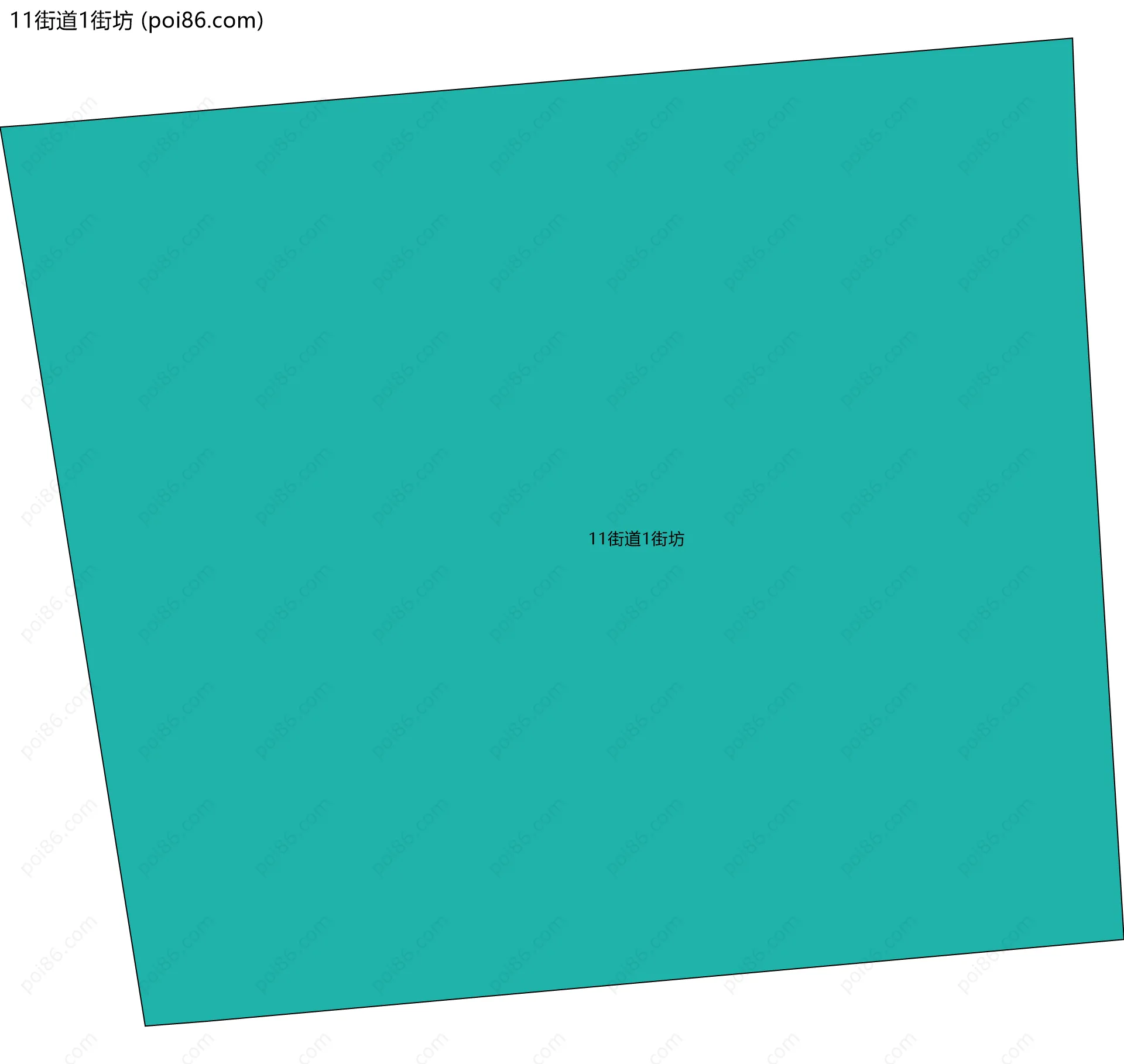 11街道1街坊边界地图
