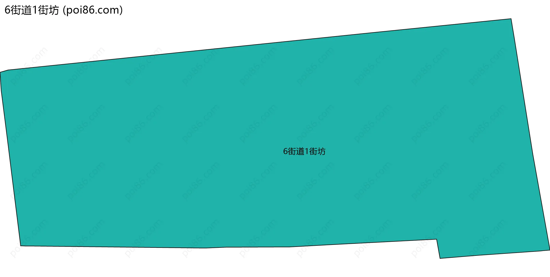 6街道1街坊边界地图