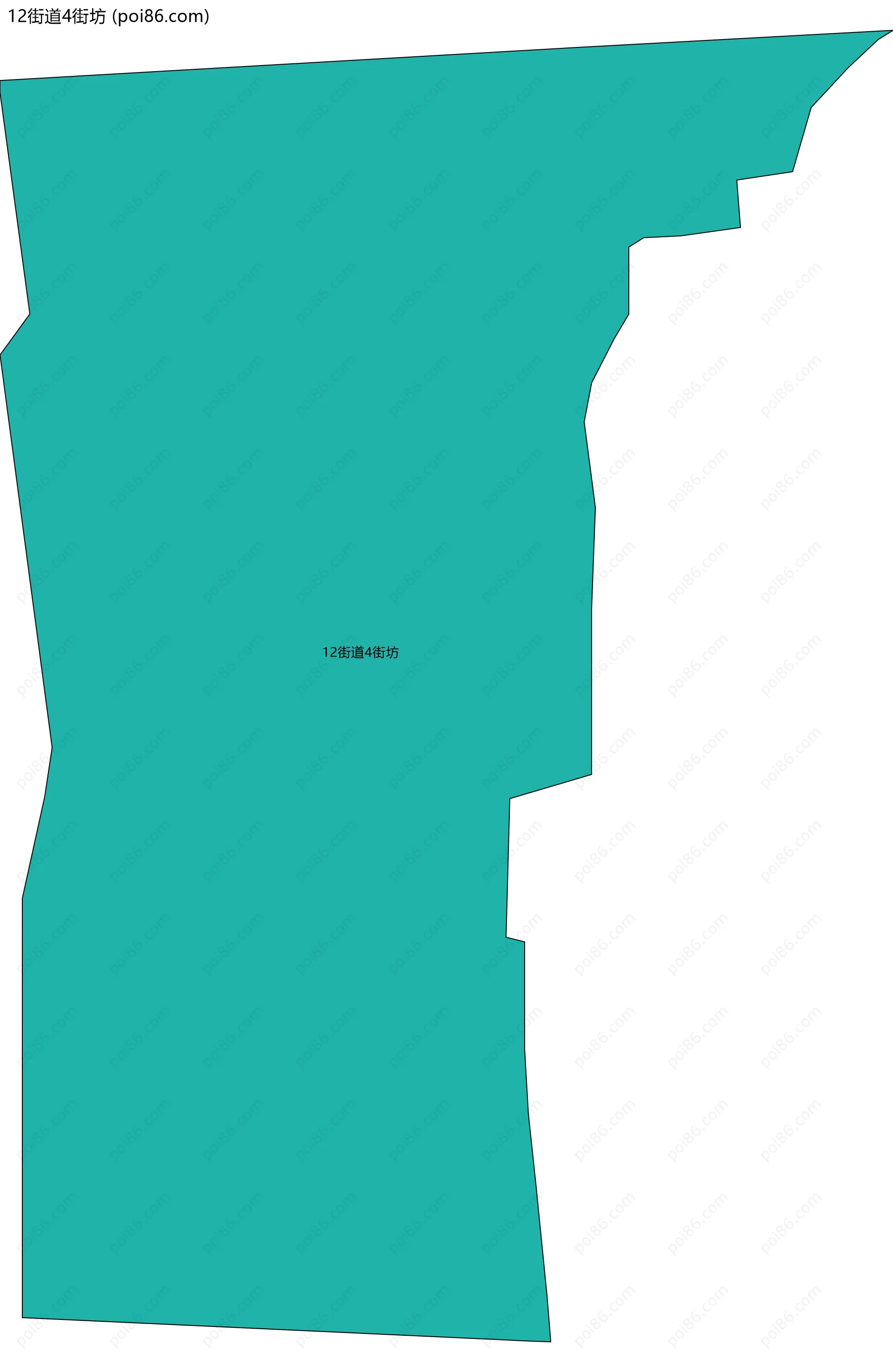 12街道4街坊边界地图