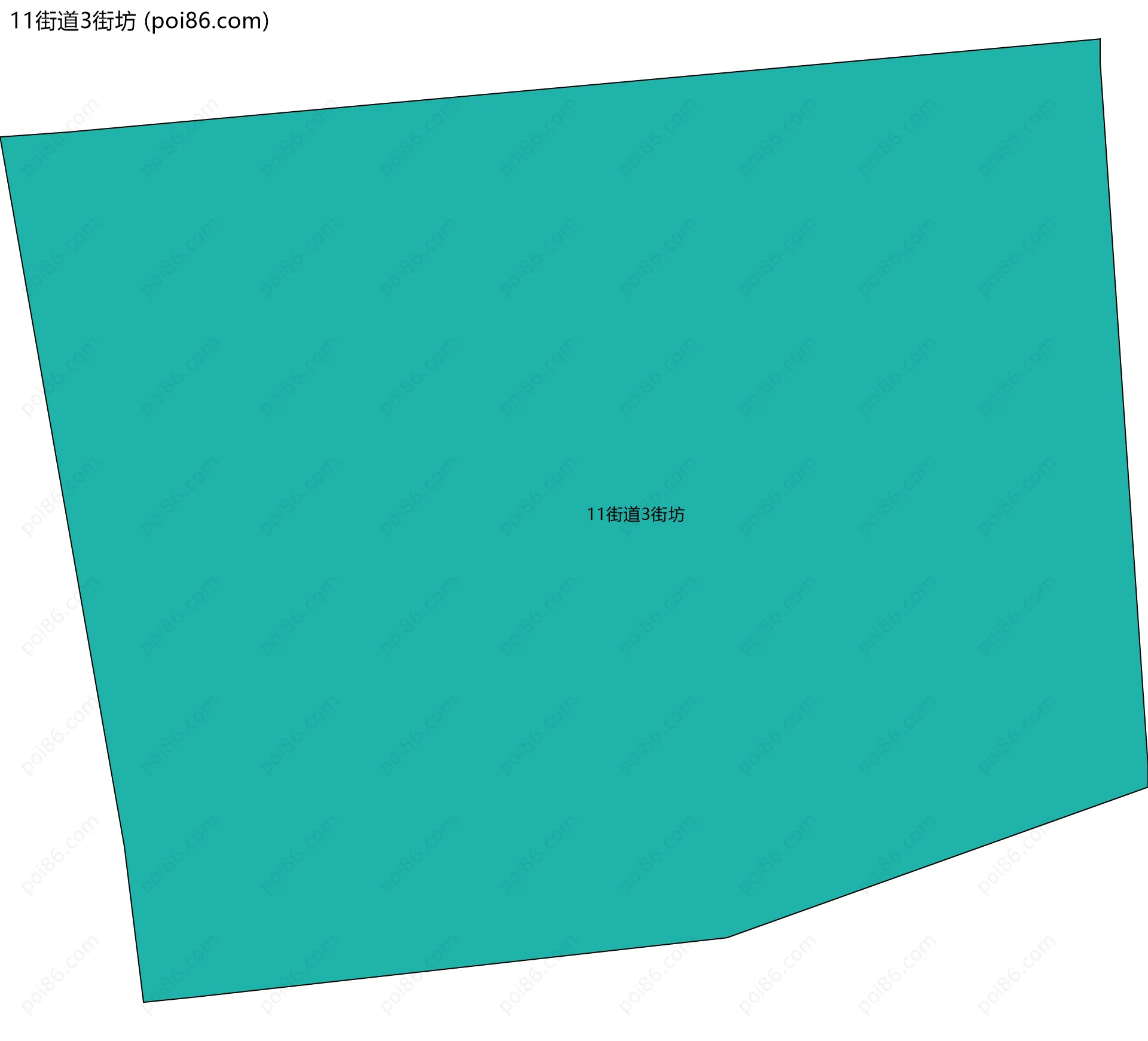 11街道3街坊边界地图