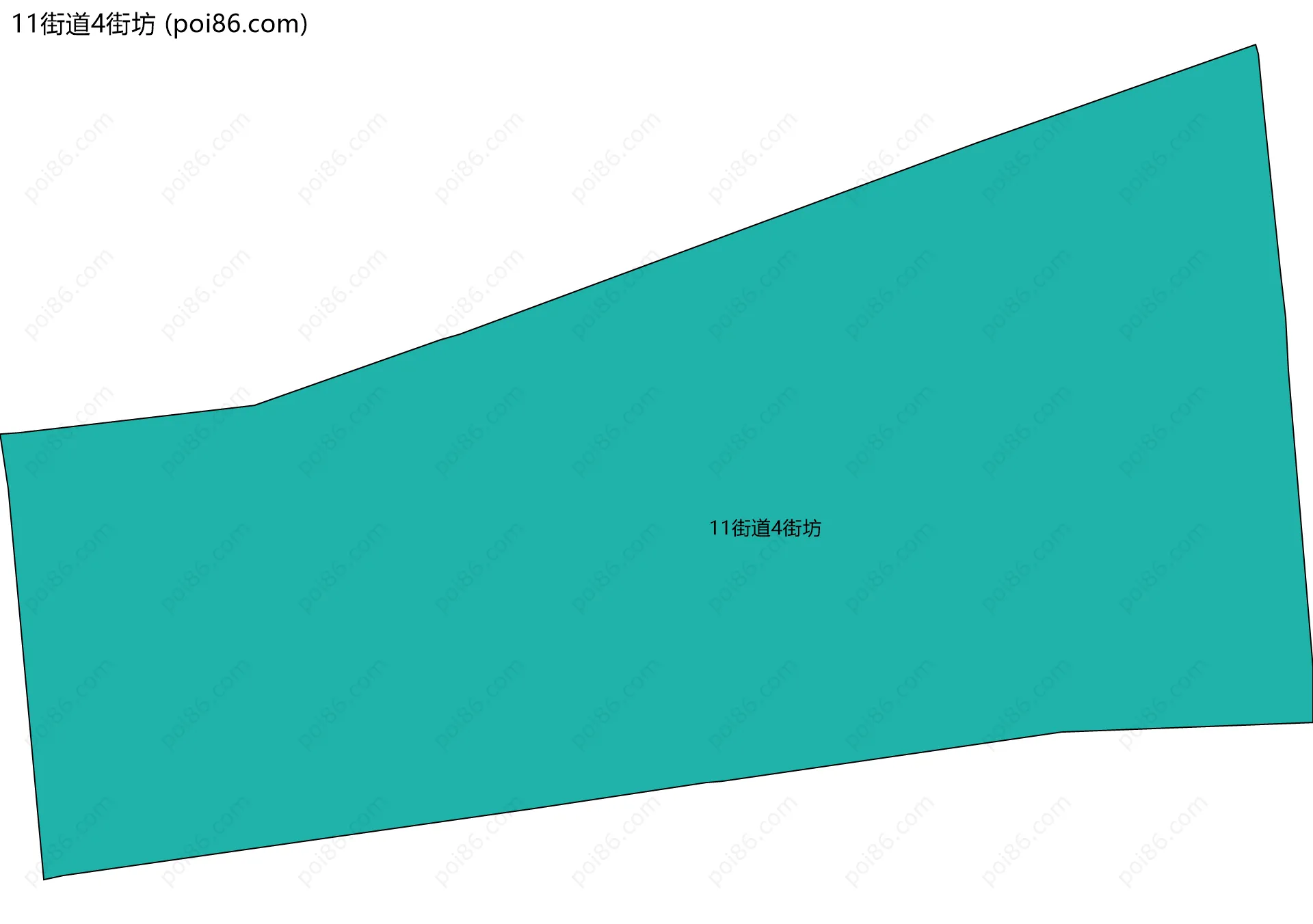 11街道4街坊边界地图