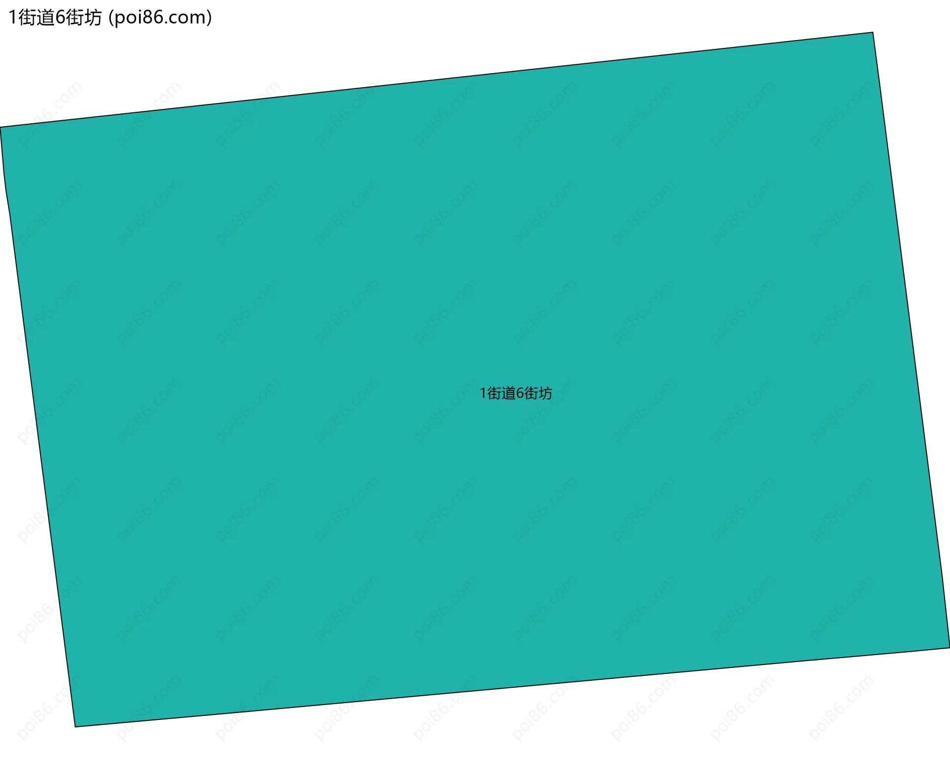 1街道6街坊边界地图