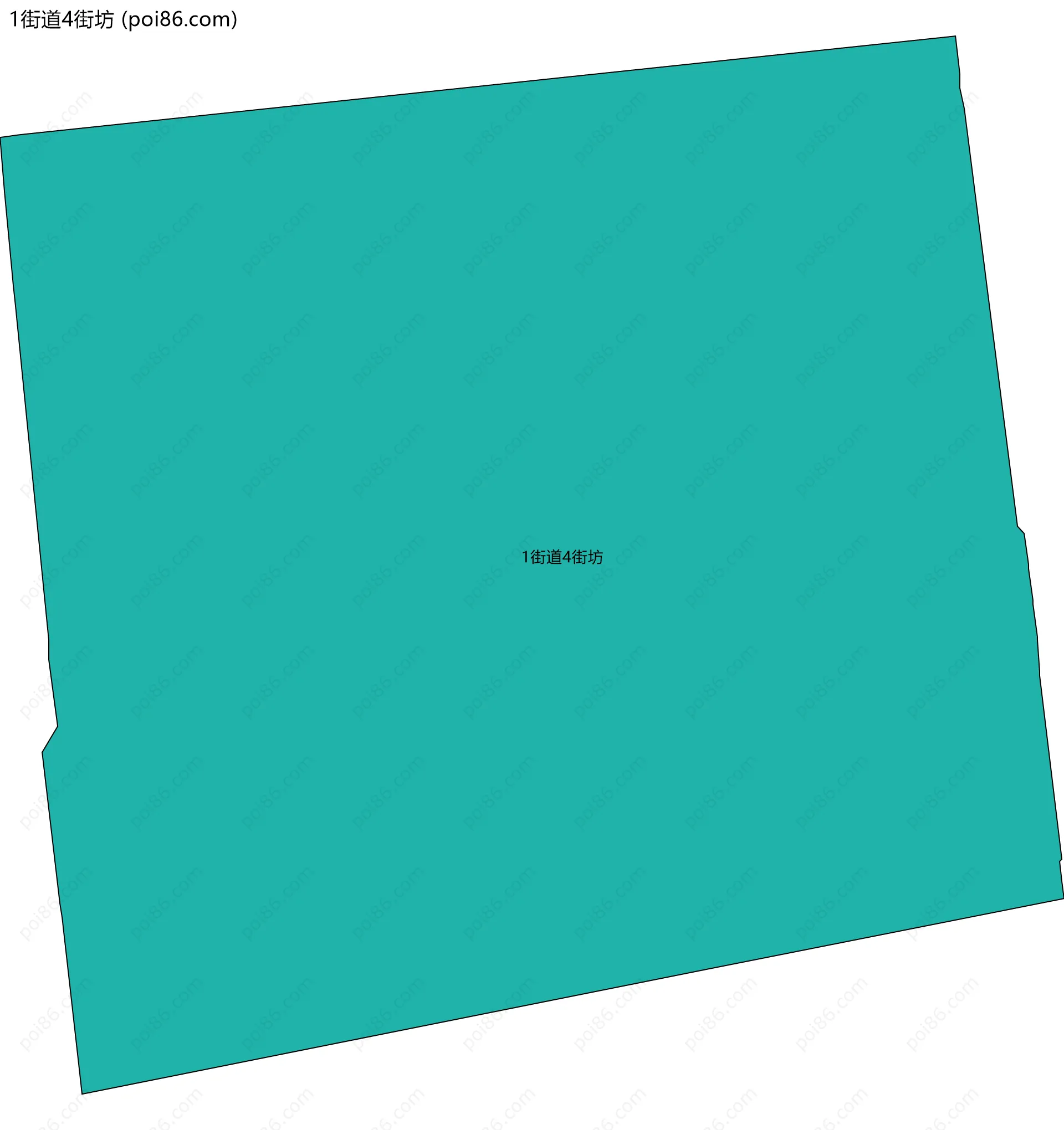 1街道4街坊边界地图
